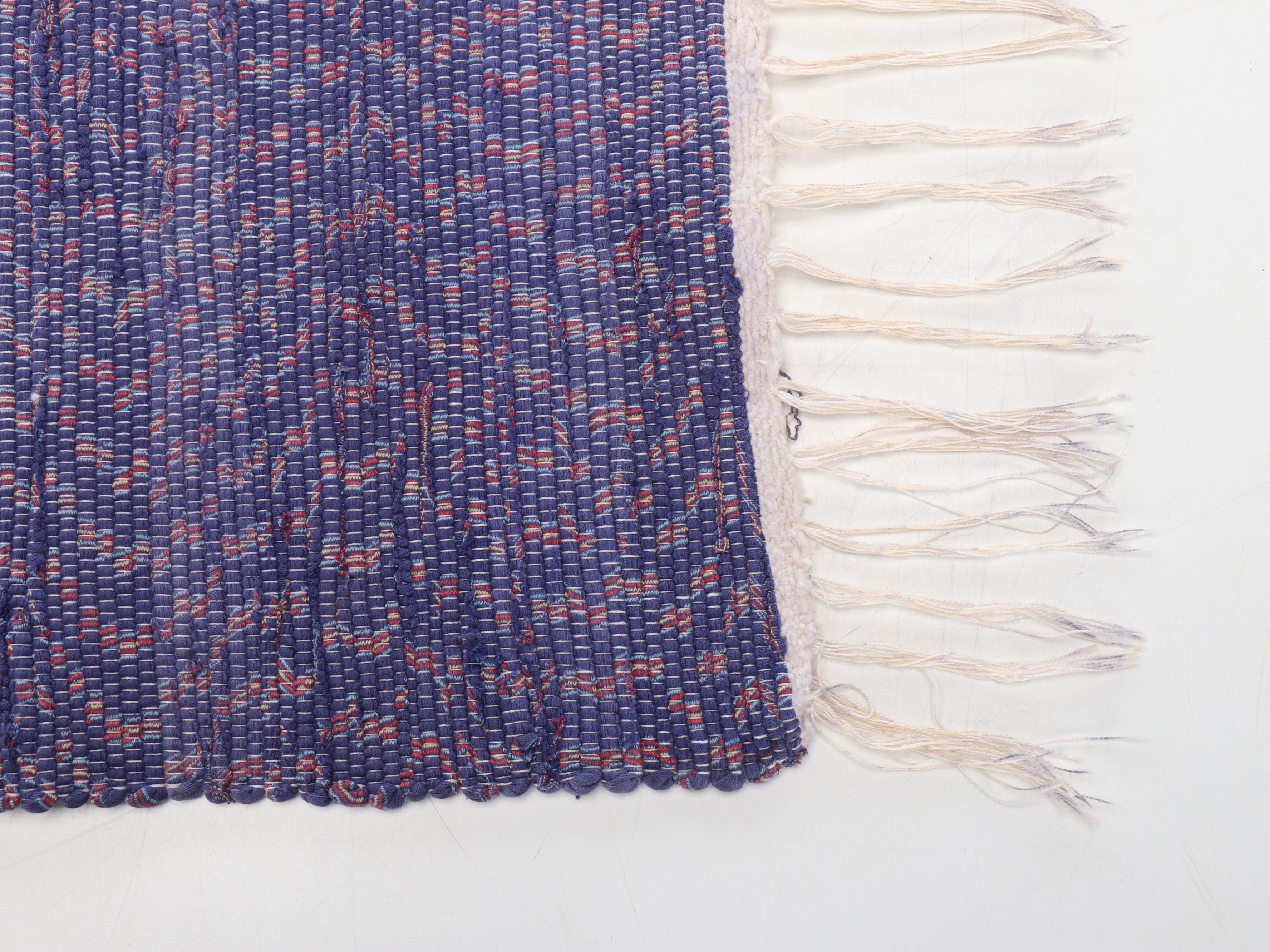 Four Handwoven Chindi Area Rugs