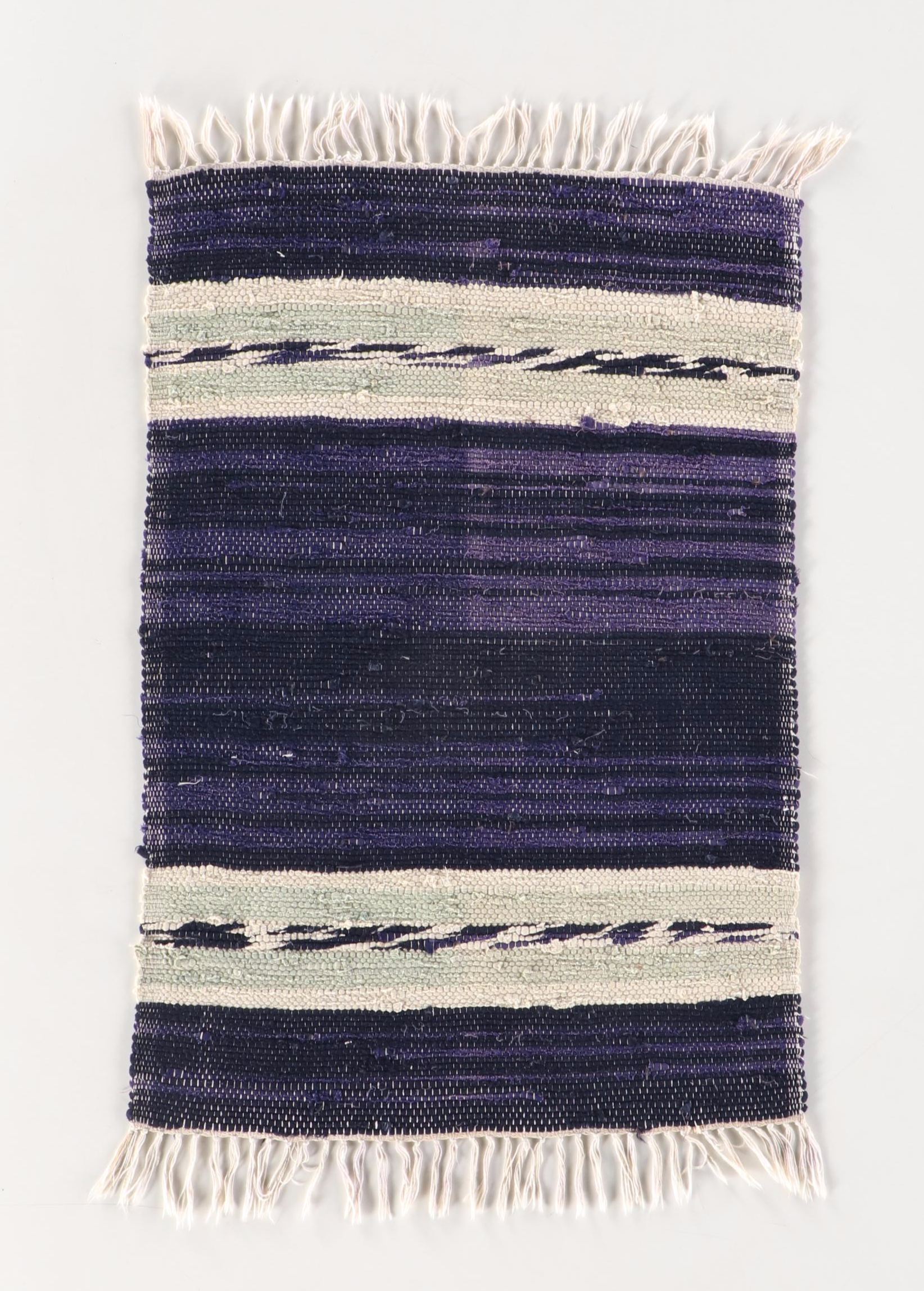 Four Handwoven Chindi Area Rugs