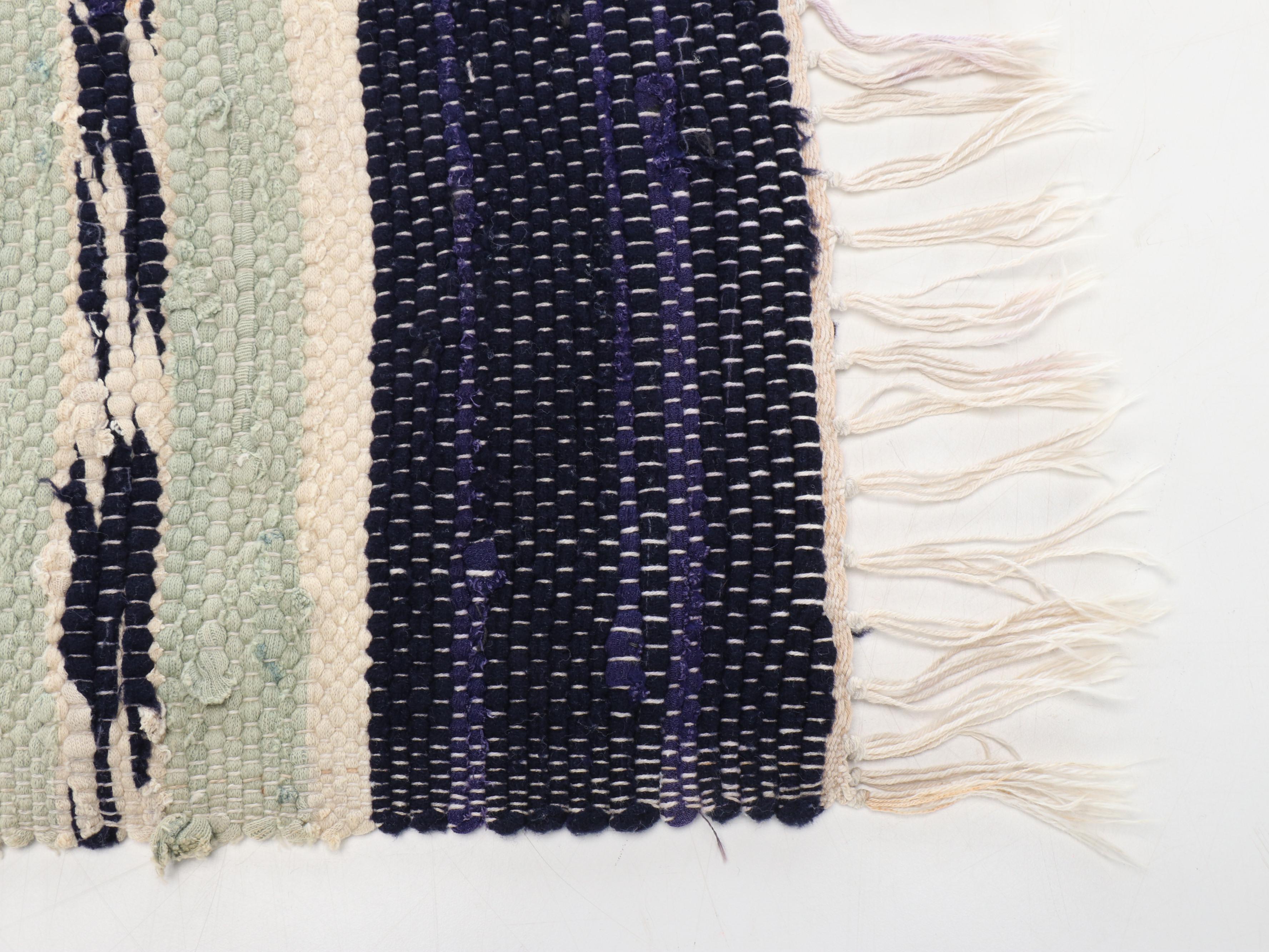 Four Handwoven Chindi Area Rugs