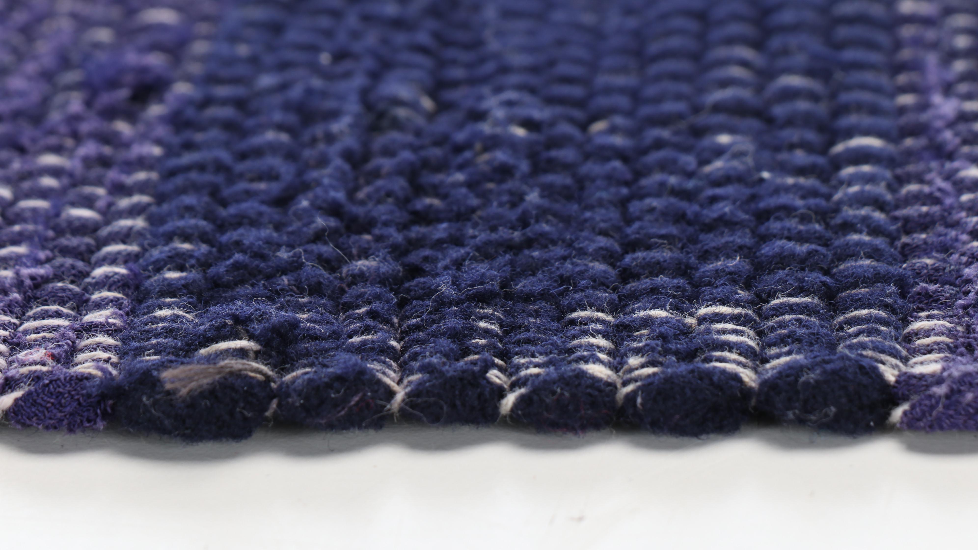 Four Handwoven Chindi Area Rugs