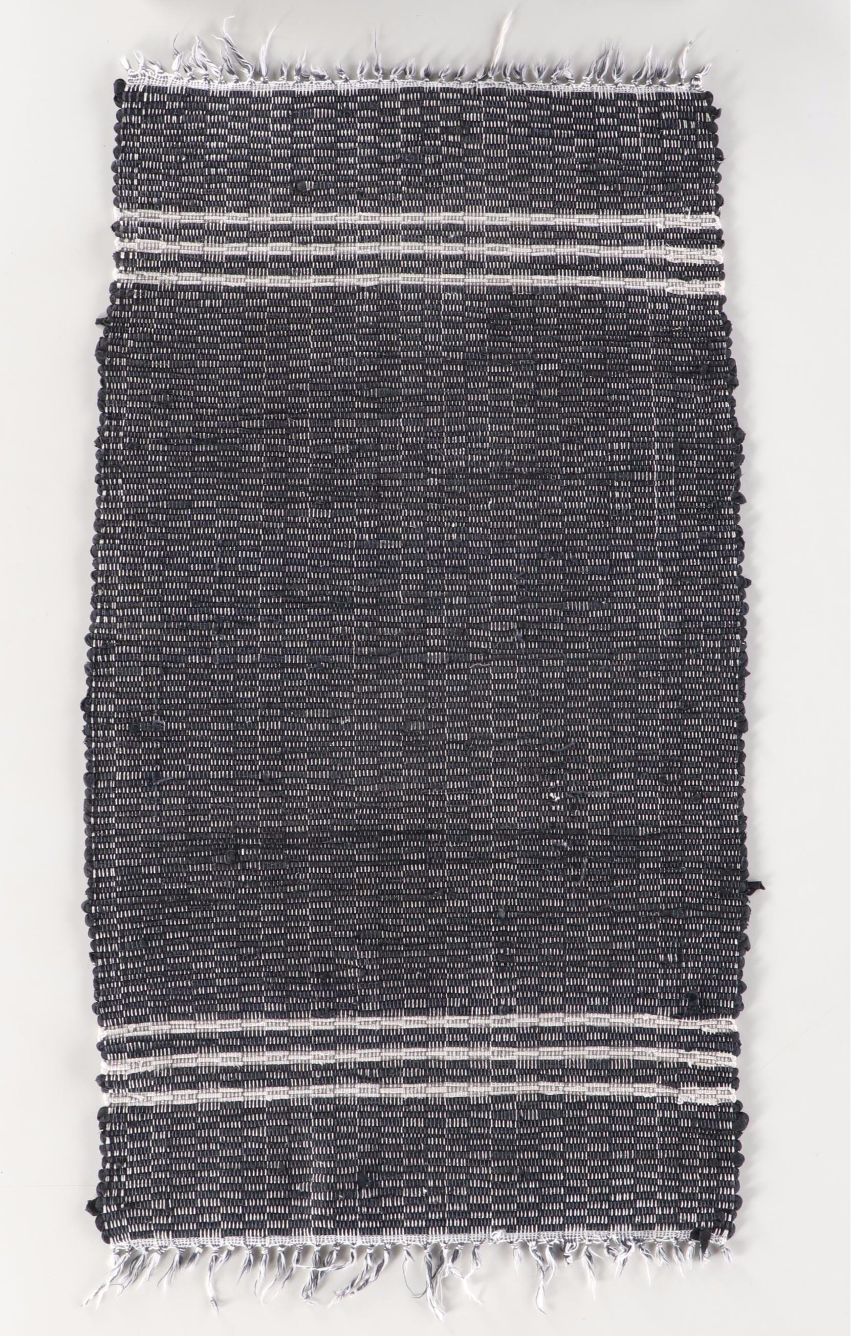 Four Handwoven Chindi Area Rugs