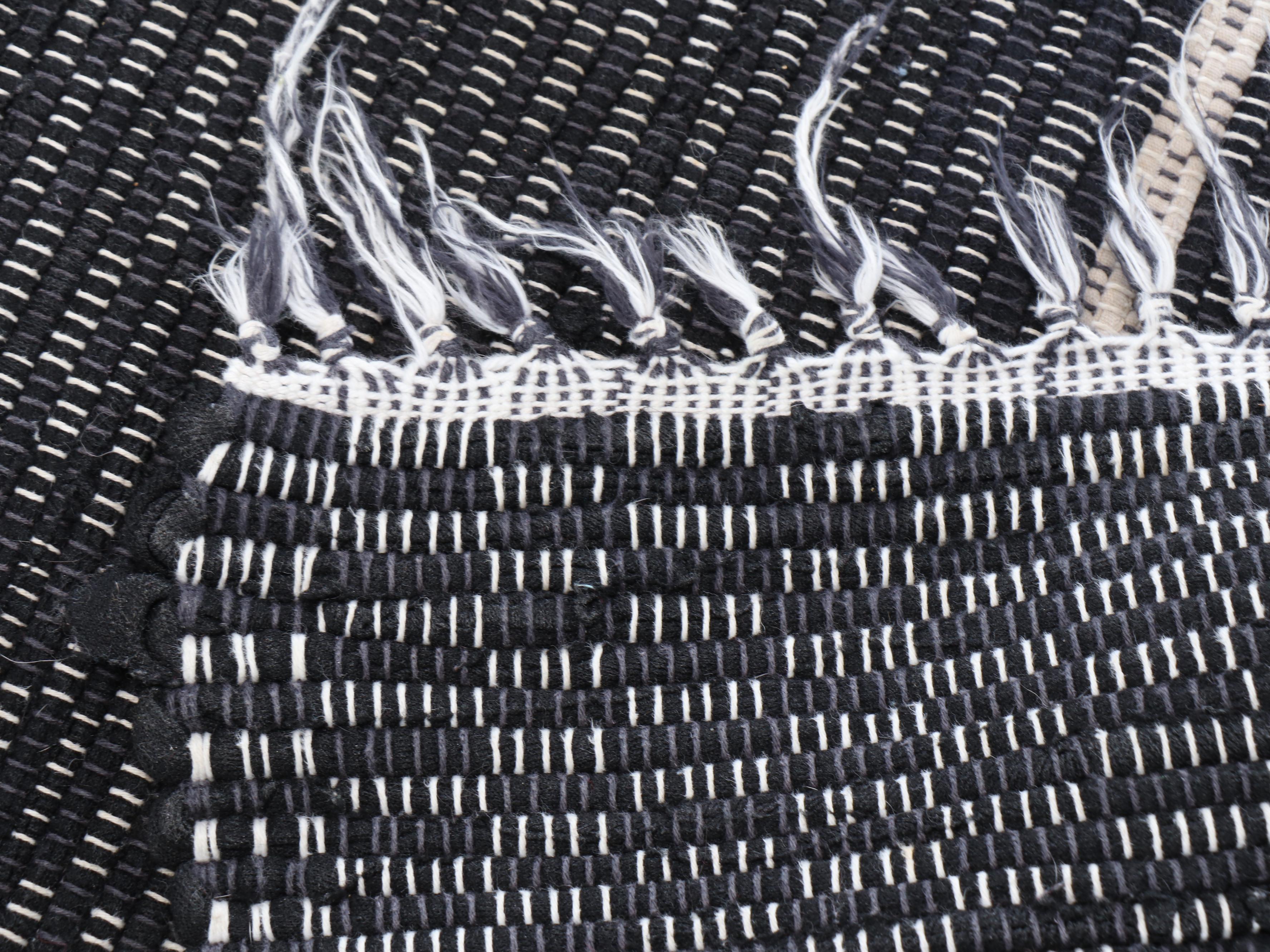 Four Handwoven Chindi Area Rugs