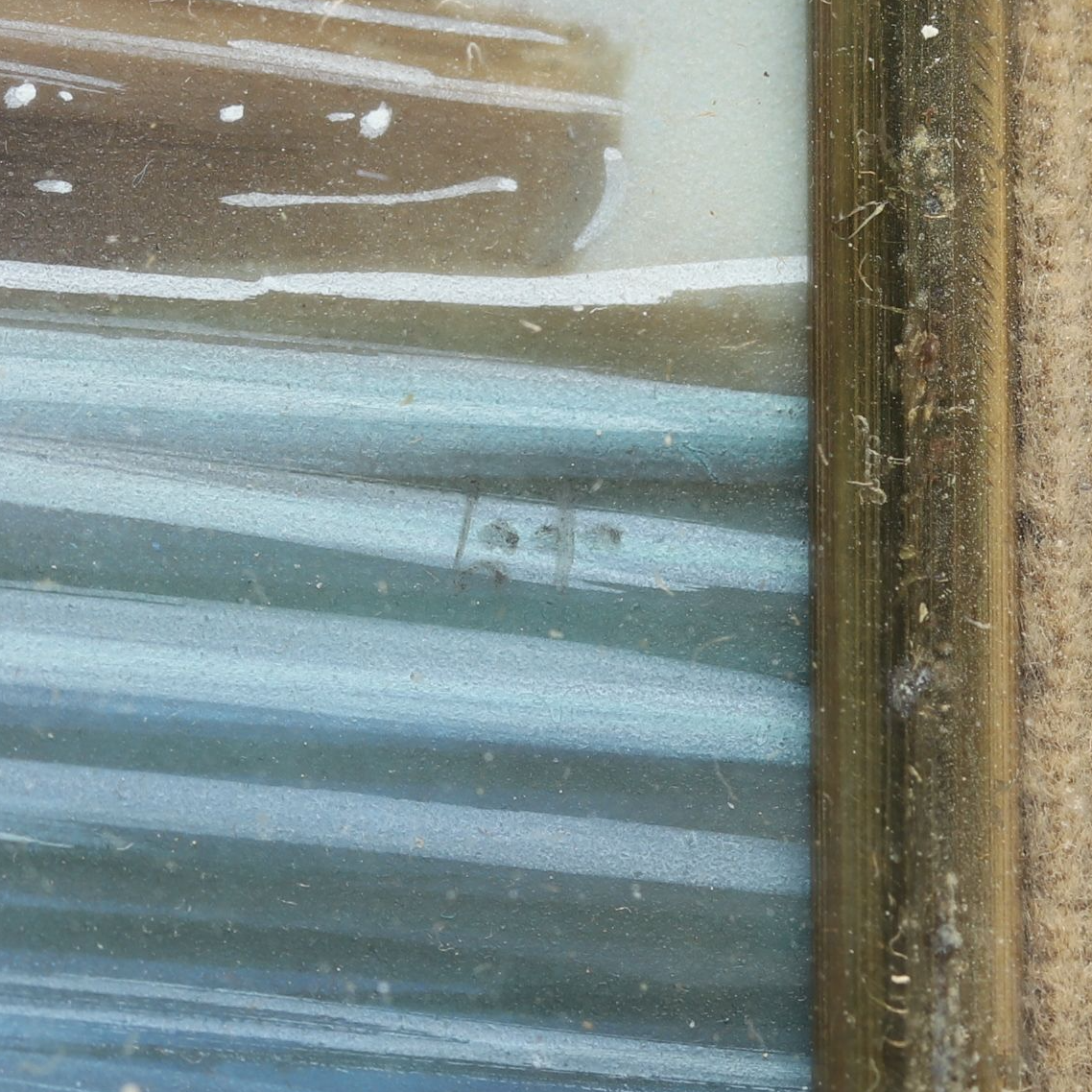 Hand-Painted "Cristoforo Colombo" Souvenir Panting, Mid-20th Century