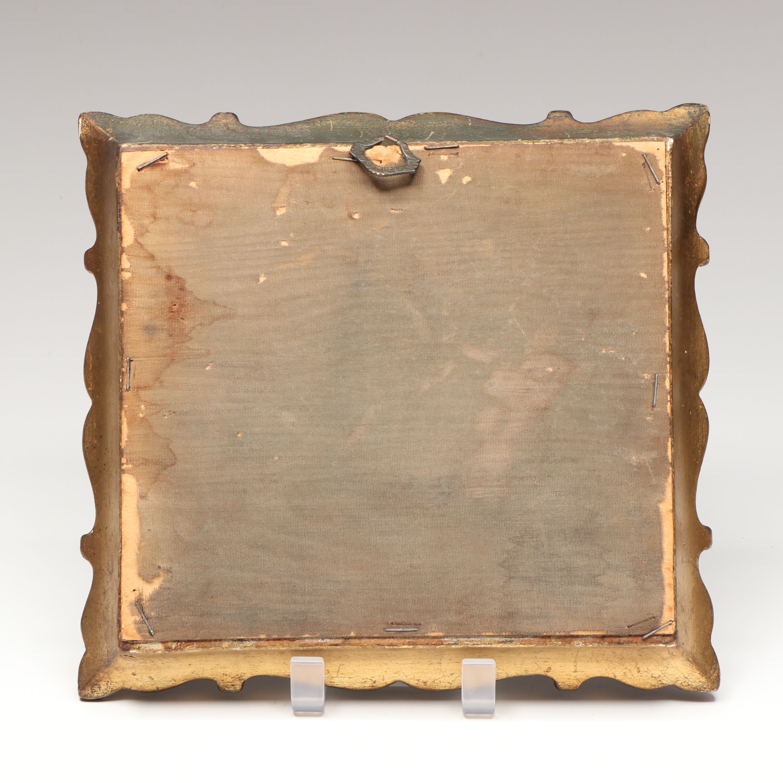 Hand-Painted "Cristoforo Colombo" Souvenir Panting, Mid-20th Century