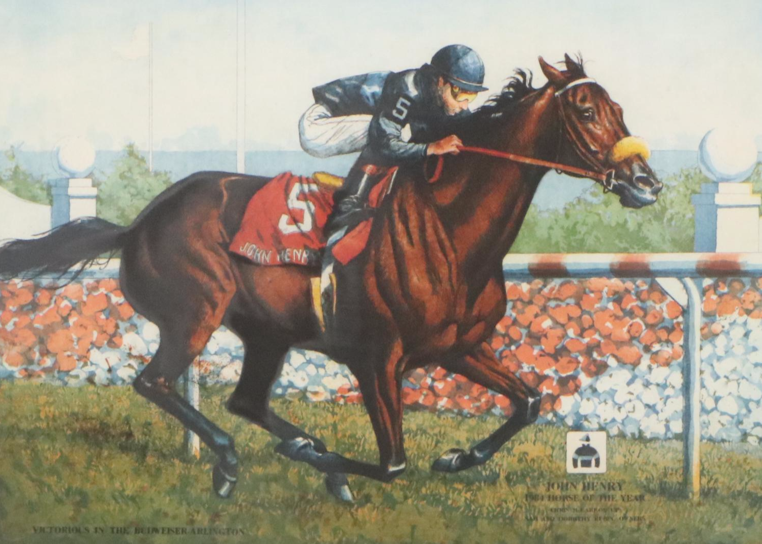 Jenness Cortez Etching "Victorious in the Budweiser Arlington"