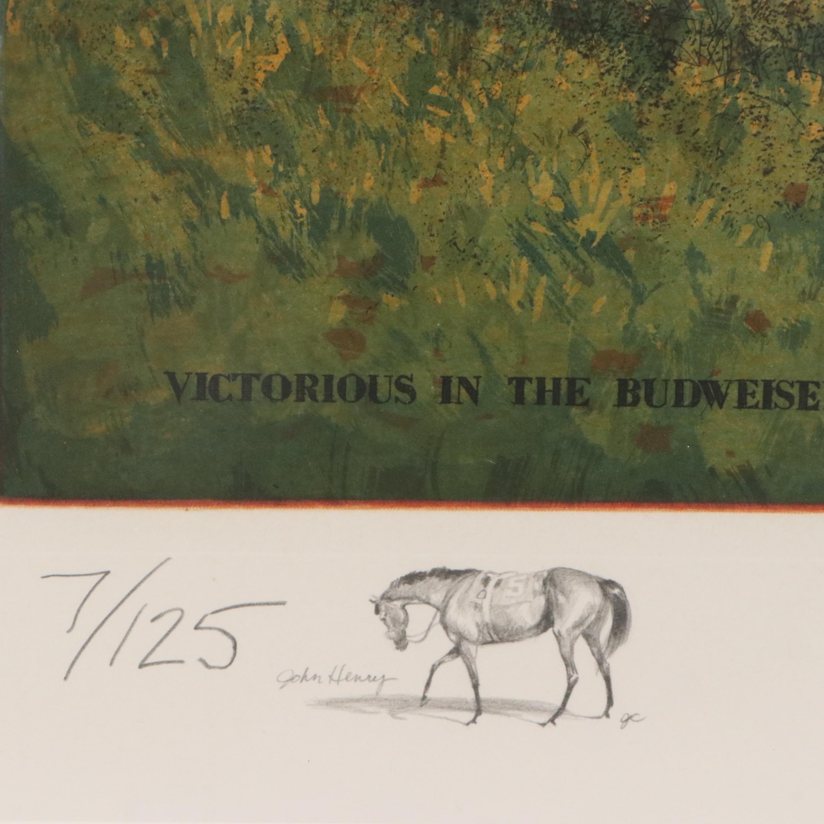 Jenness Cortez Etching "Victorious in the Budweiser Arlington"