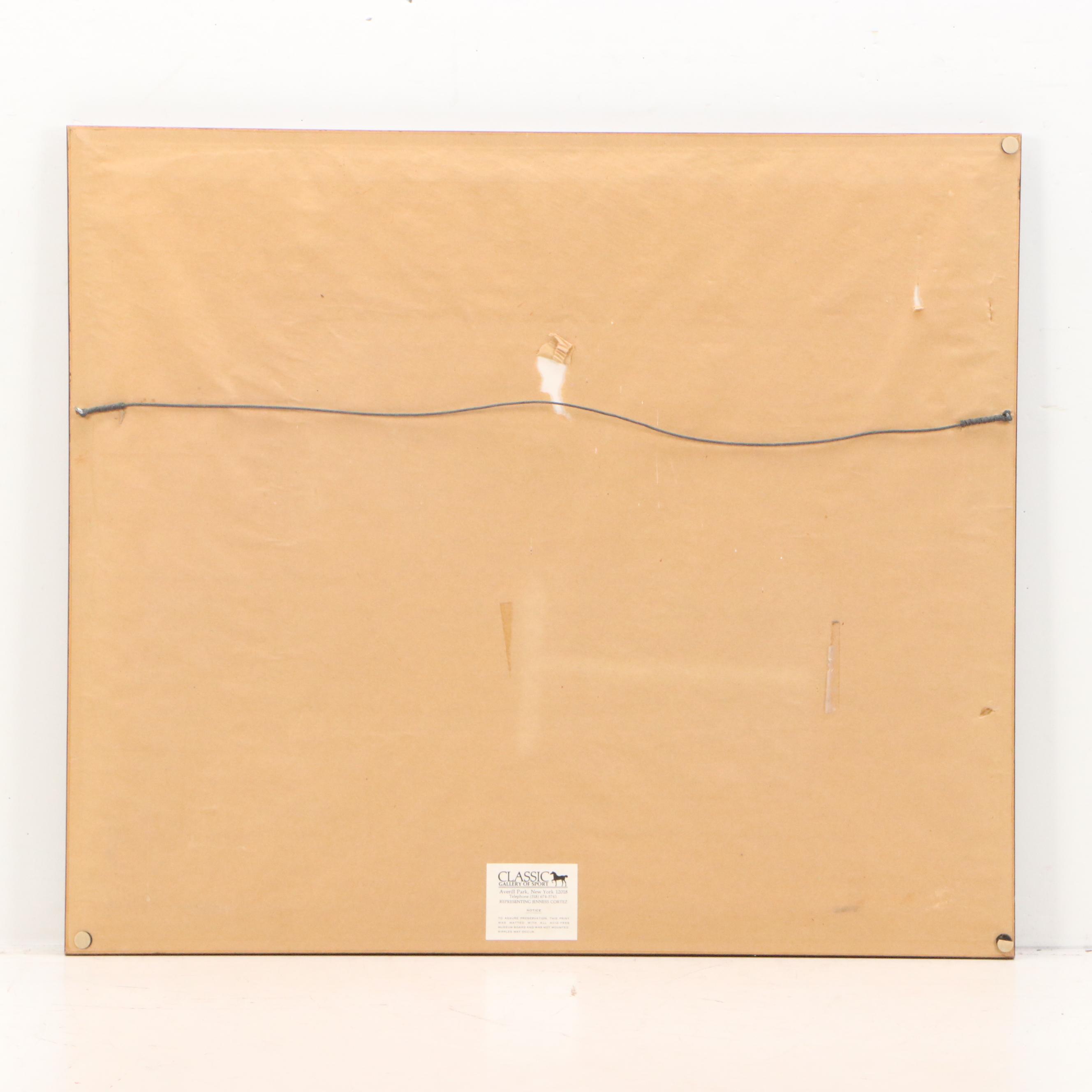 Jenness Cortez Etching "Victorious in the Budweiser Arlington"