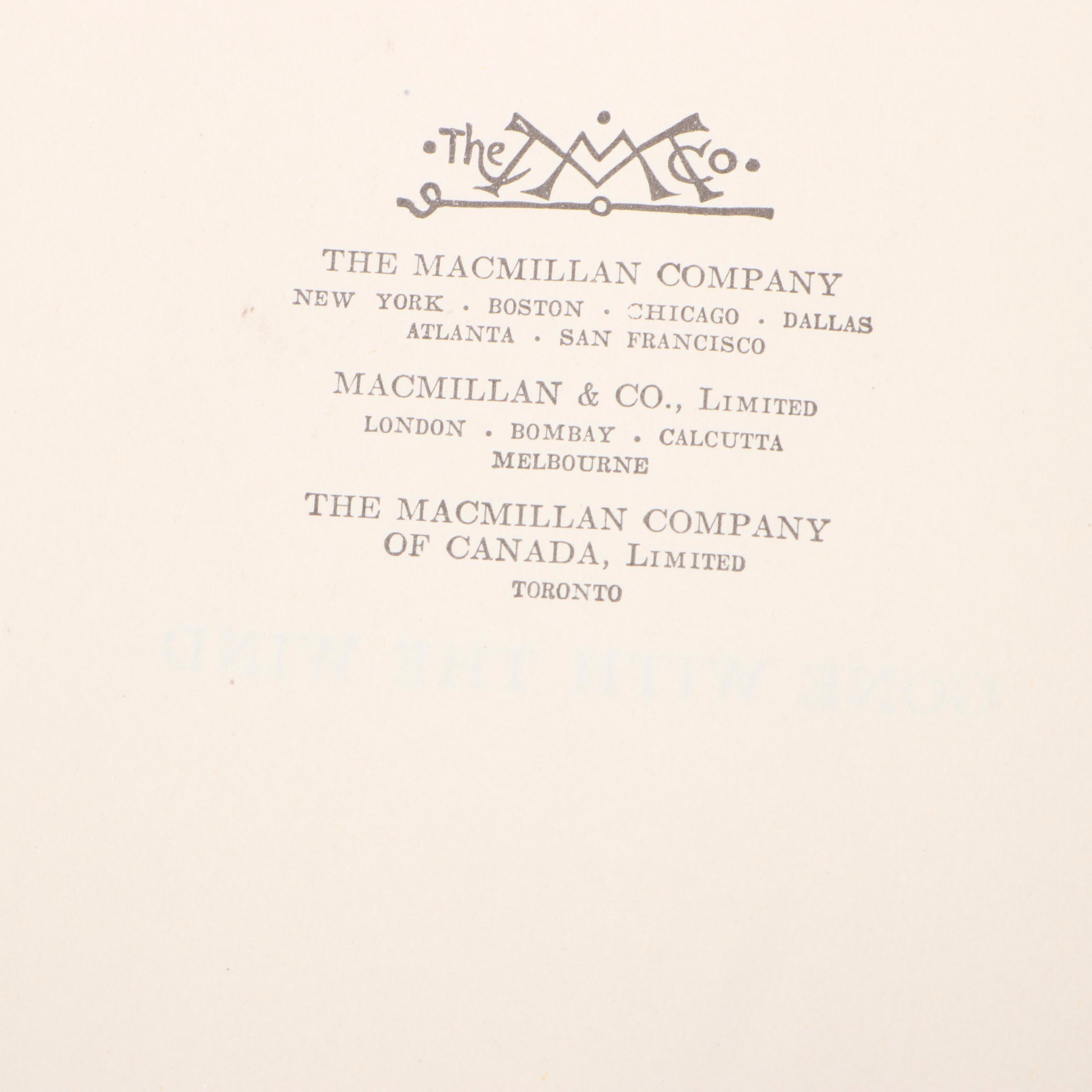 Early Printing "Gone with the Wind" by Margaret Mitchell, 1936