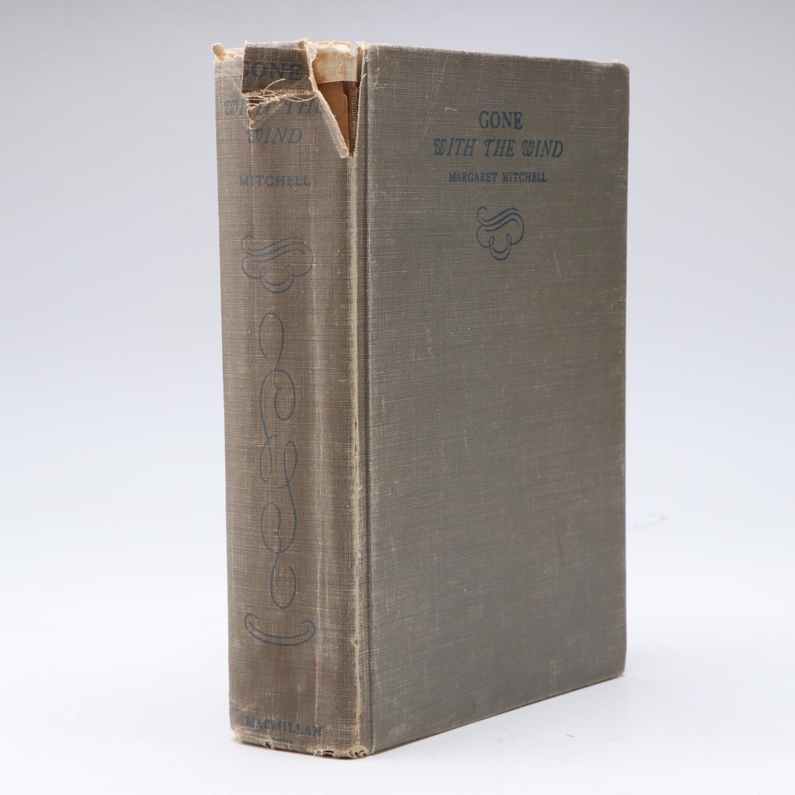 Early Printing "Gone with the Wind" by Margaret Mitchell, 1936