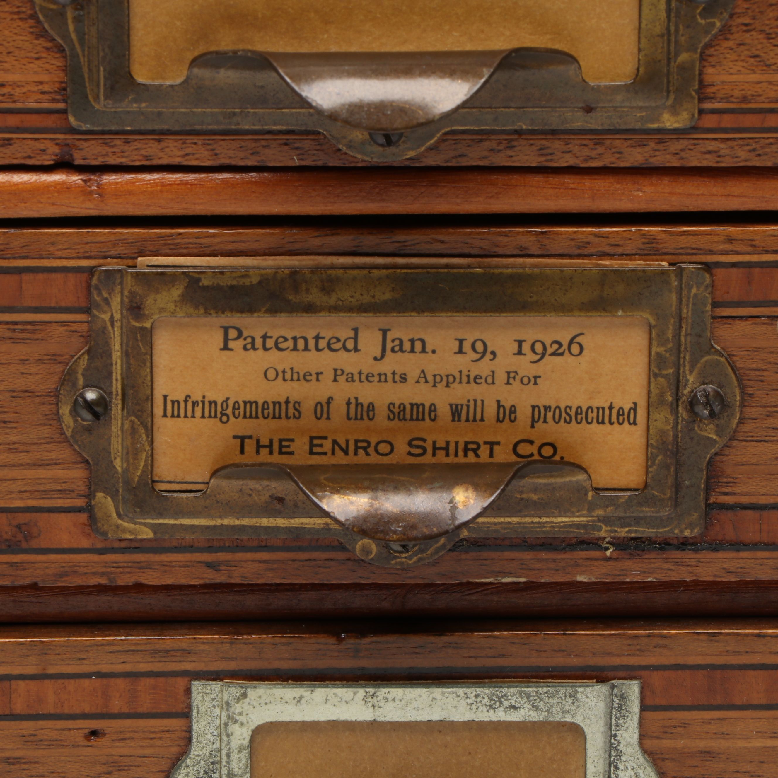 Antique Enro Shirt Co. Arts & Crafts Filing Cabinet