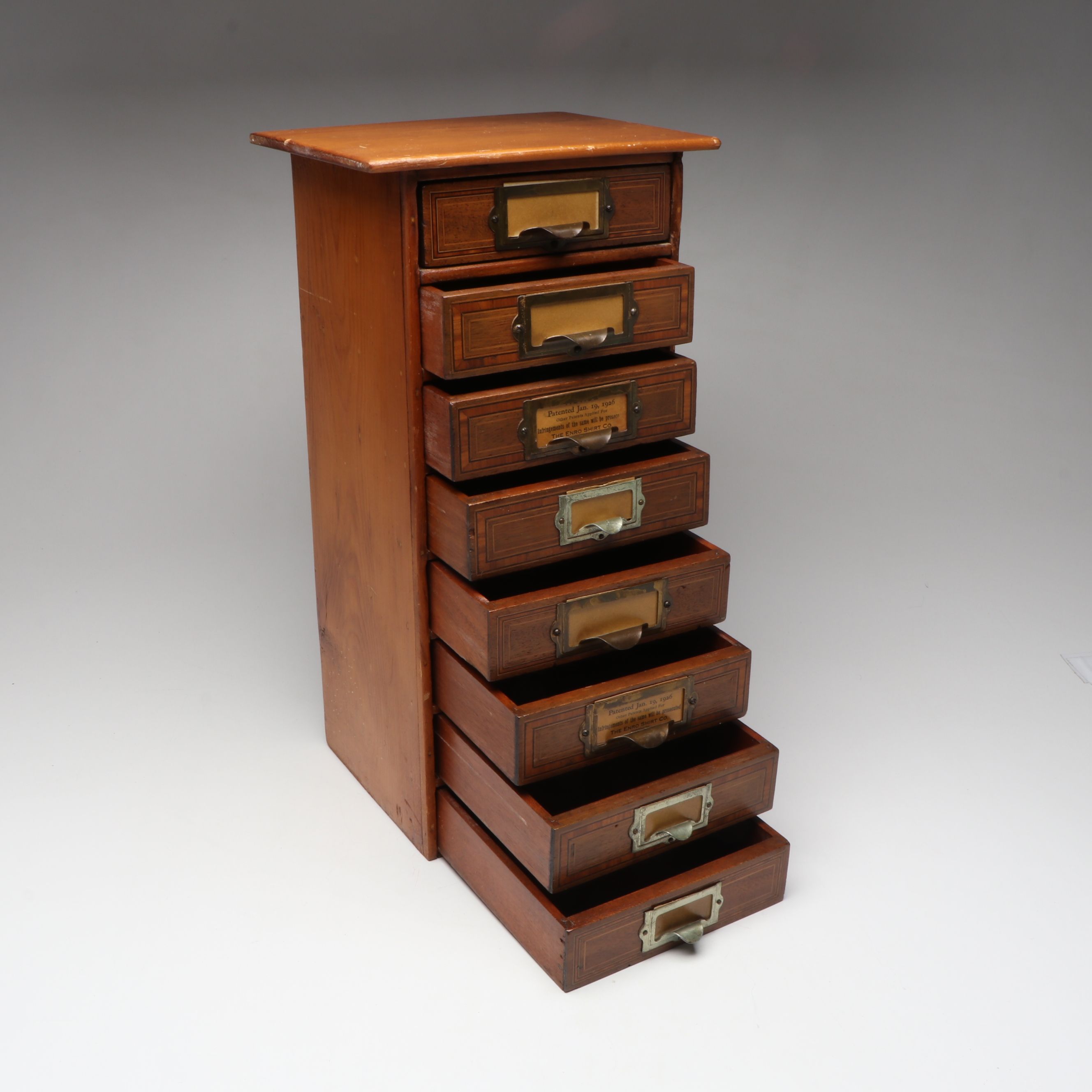 Antique Enro Shirt Co. Arts & Crafts Filing Cabinet