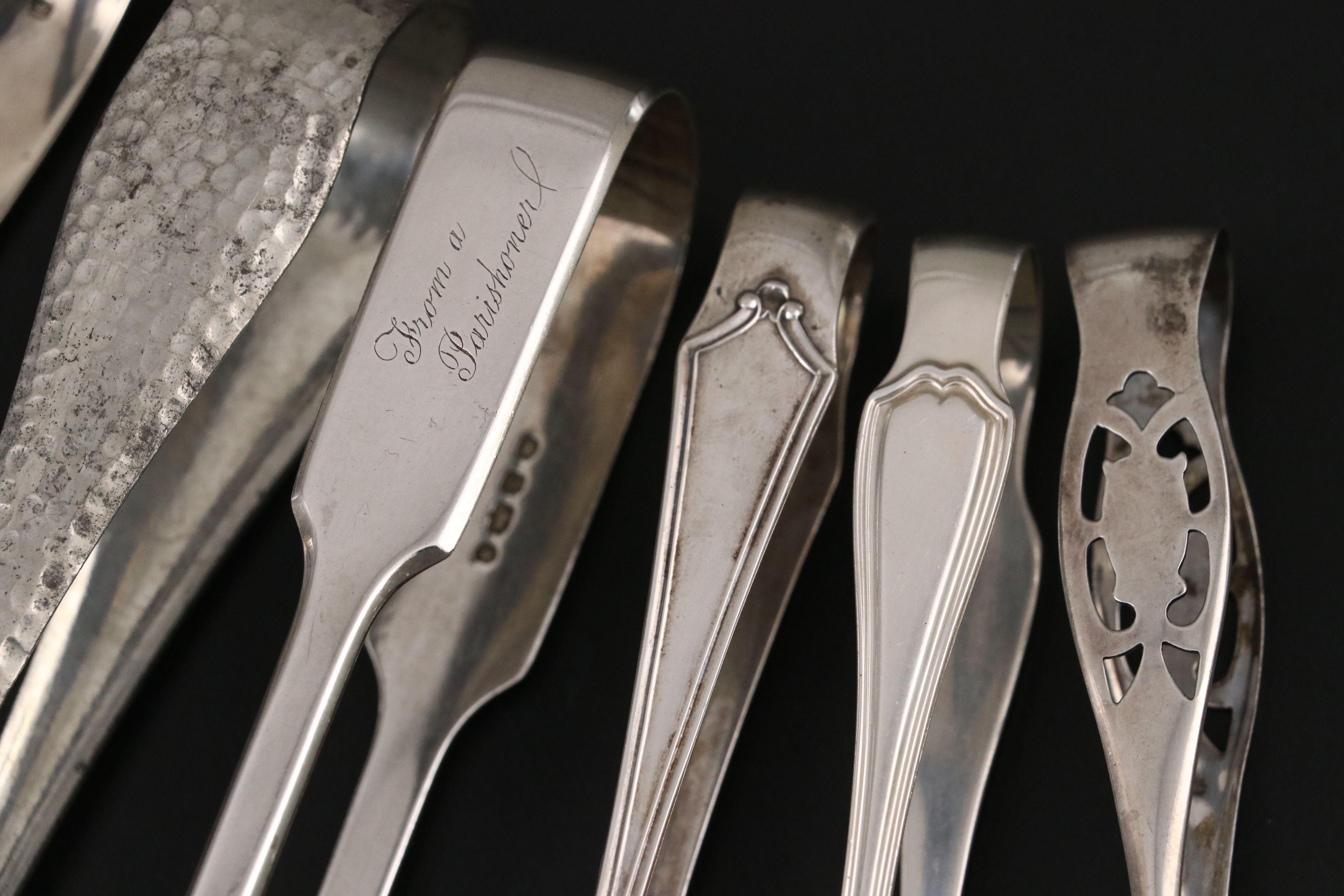 Charles Boyton, Reed & Barton, and Other Sterling Silver and Metal Tongs