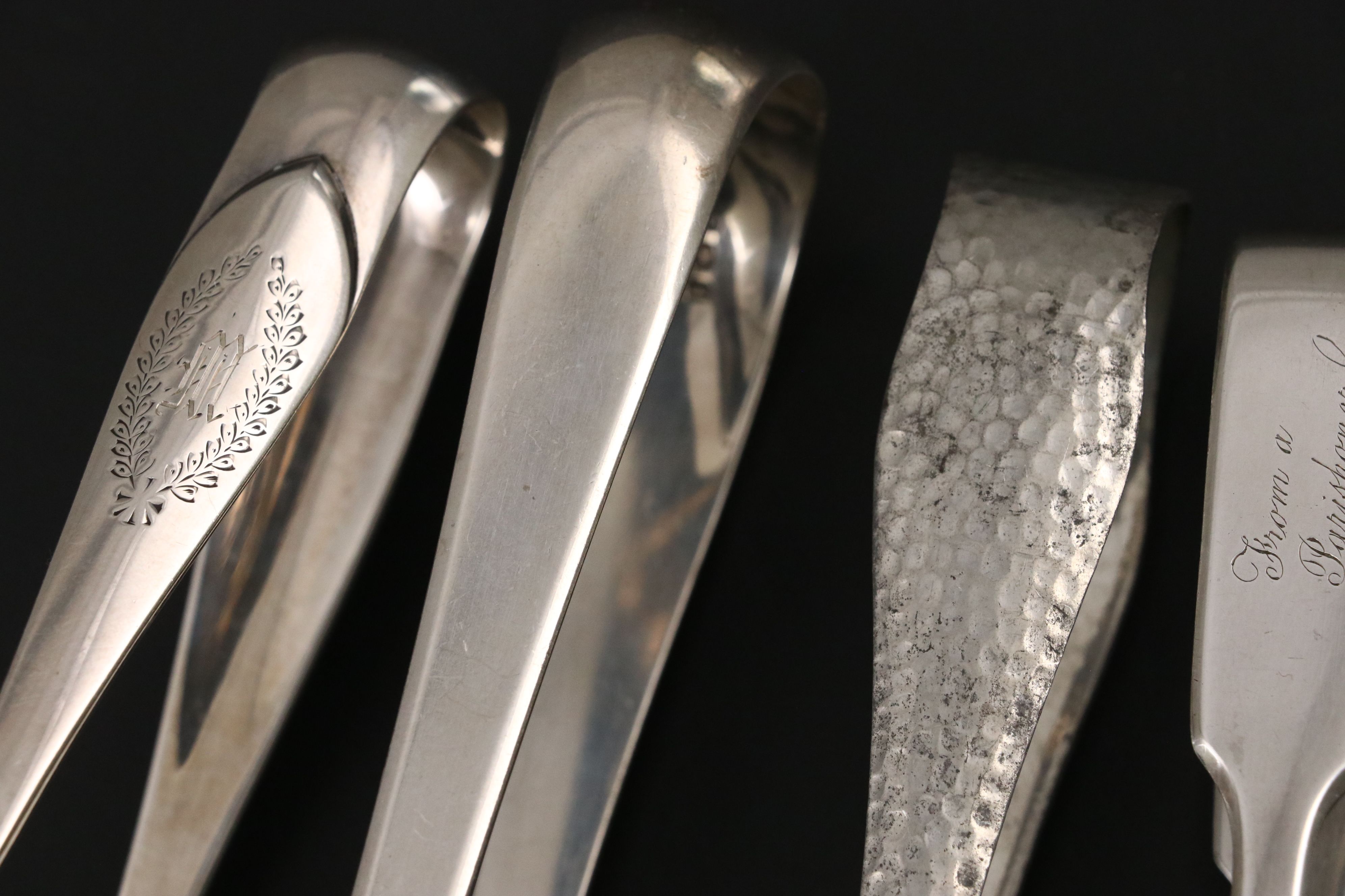 Charles Boyton, Reed & Barton, and Other Sterling Silver and Metal Tongs