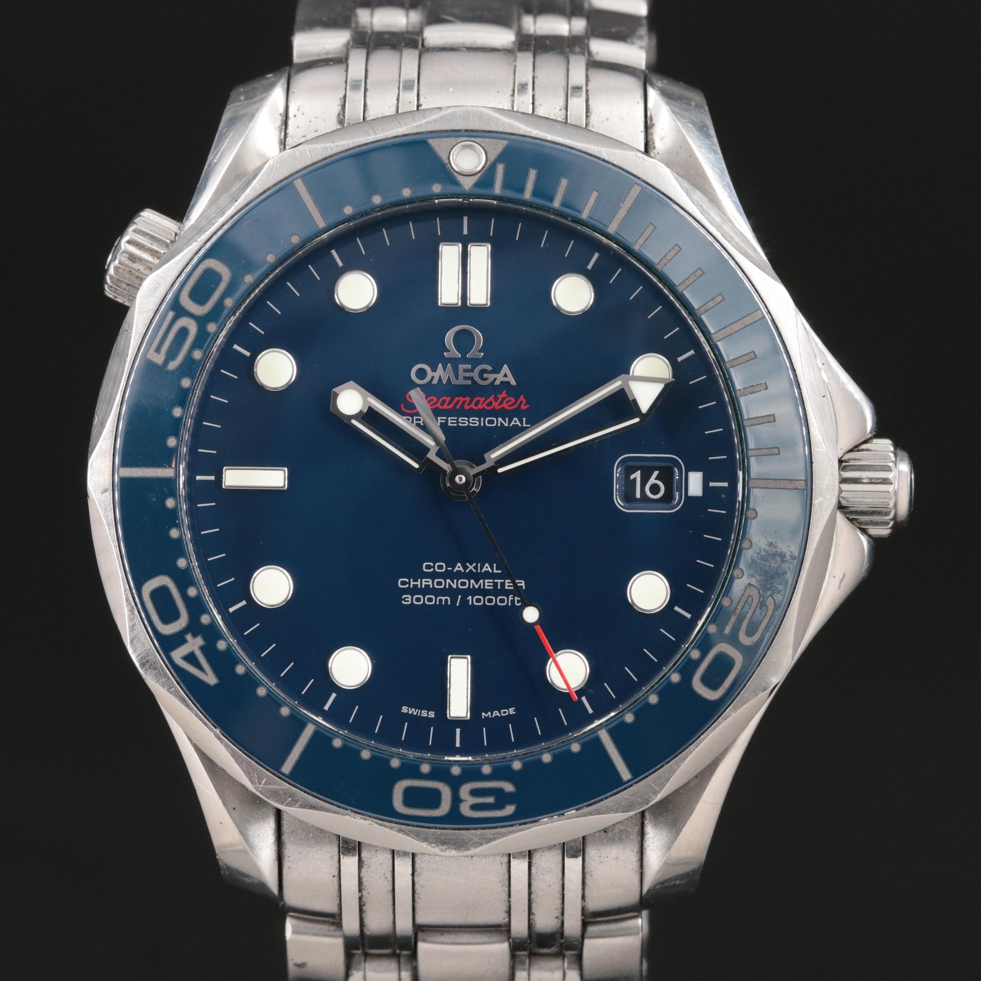 Omega Seamaster Diver 300M Steel Chronometer Watch