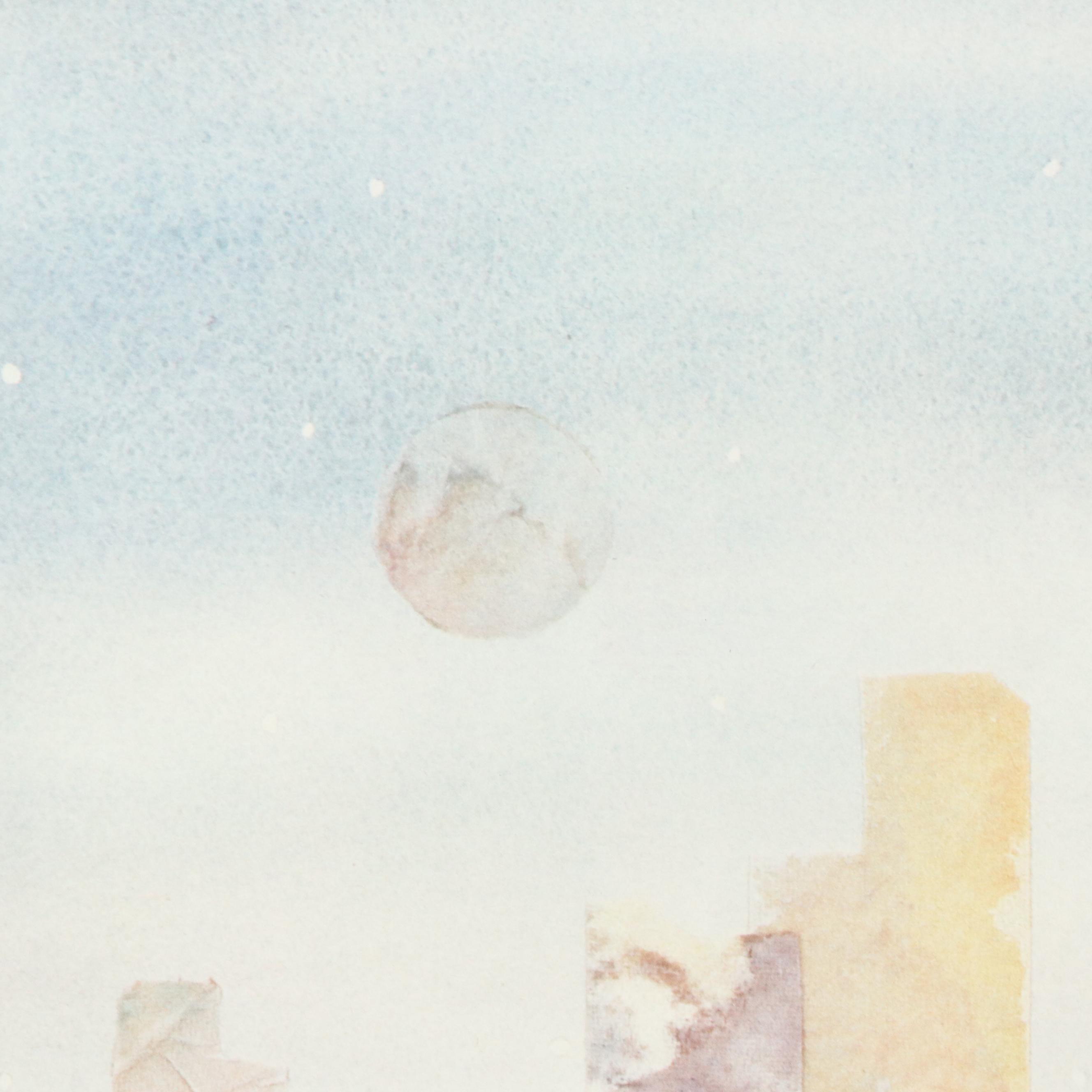 New York City Skyline Offset Lithograph "Manhattan Rhapsody" After Henry Howell