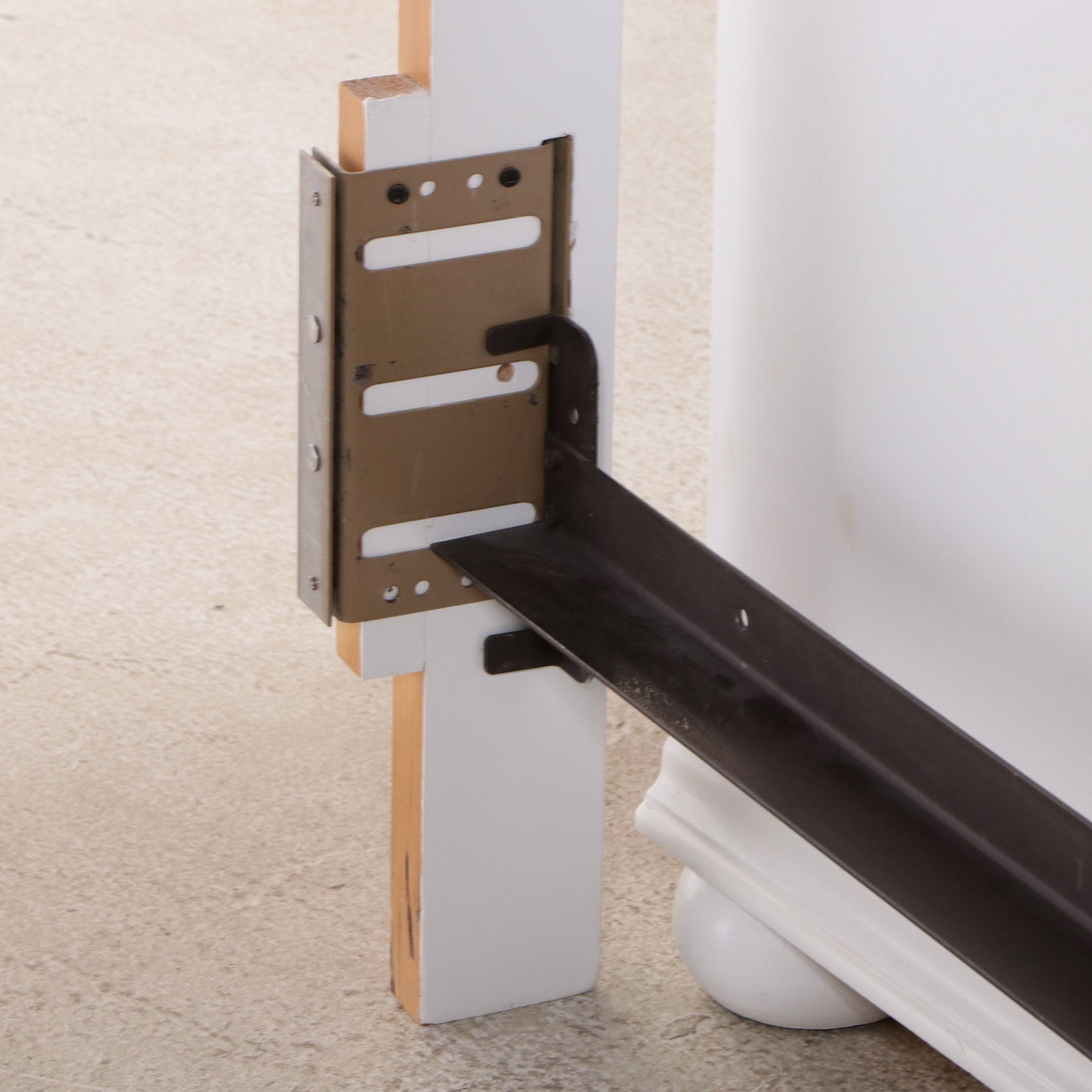 Contemporary White Queen Size Bed Frame with Coordinating Nightstands