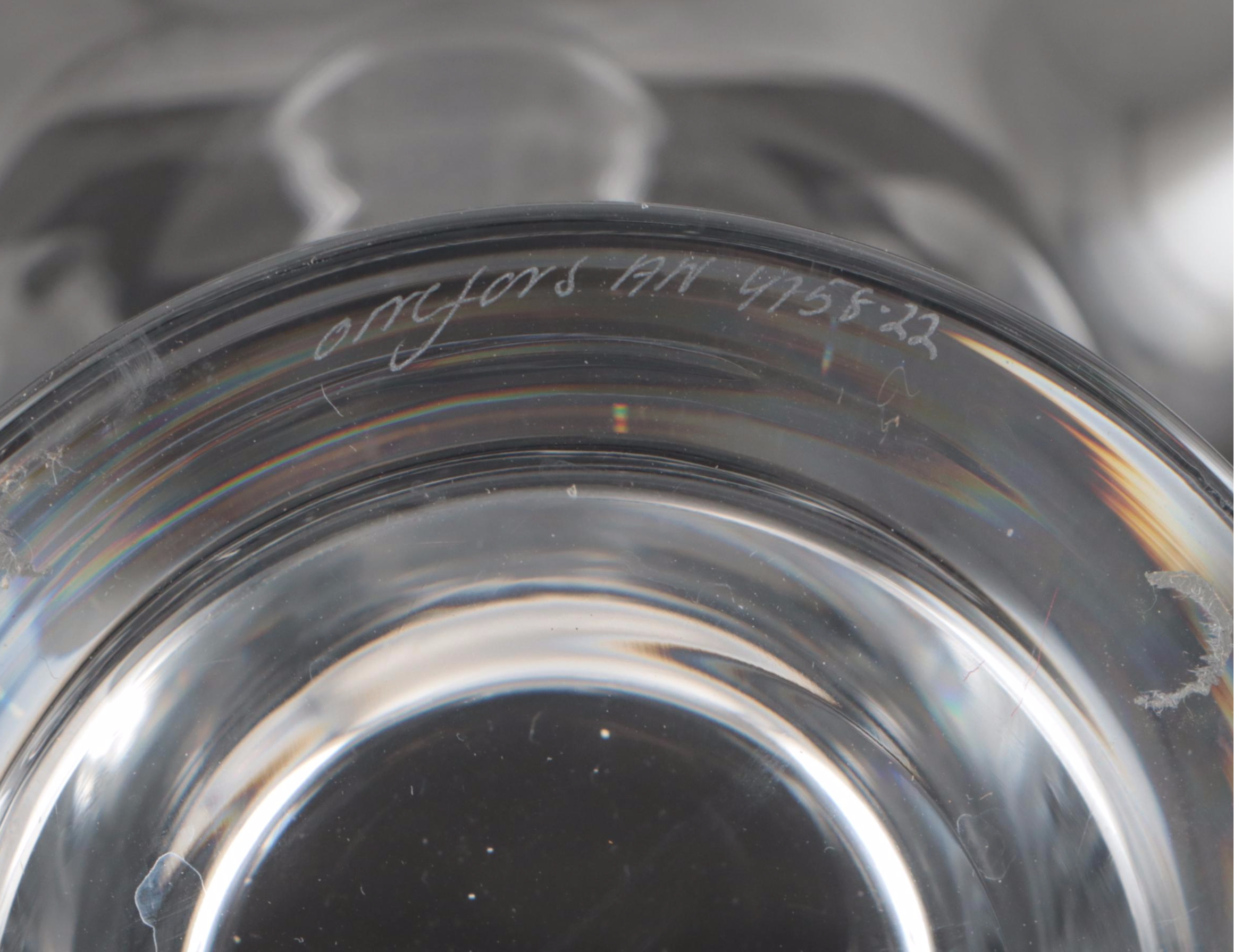 Orrefors Crystal "Thousand Windows," "Belle Tulip," and "Chanterelle" Glassware