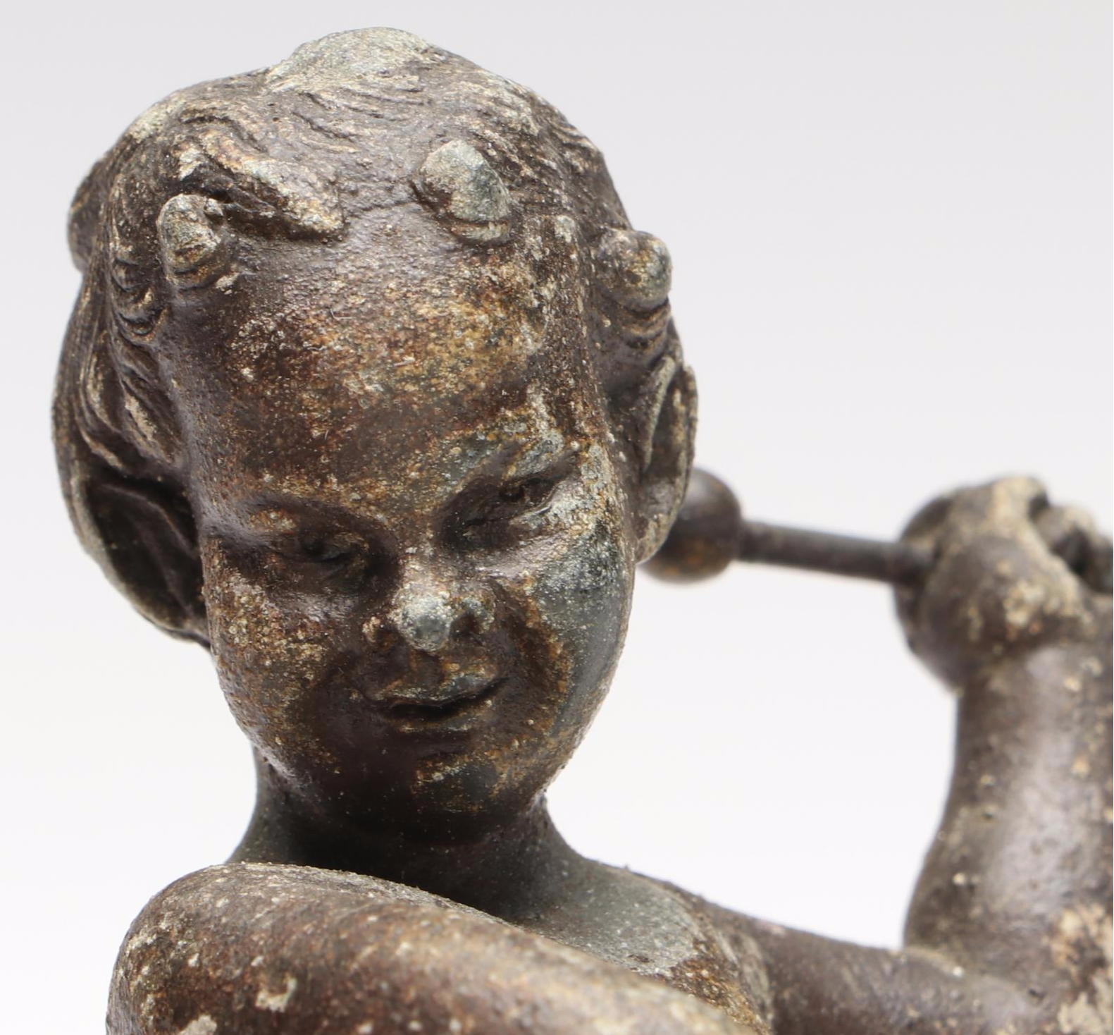 Satyr Drummer Metal Inkwell Stand