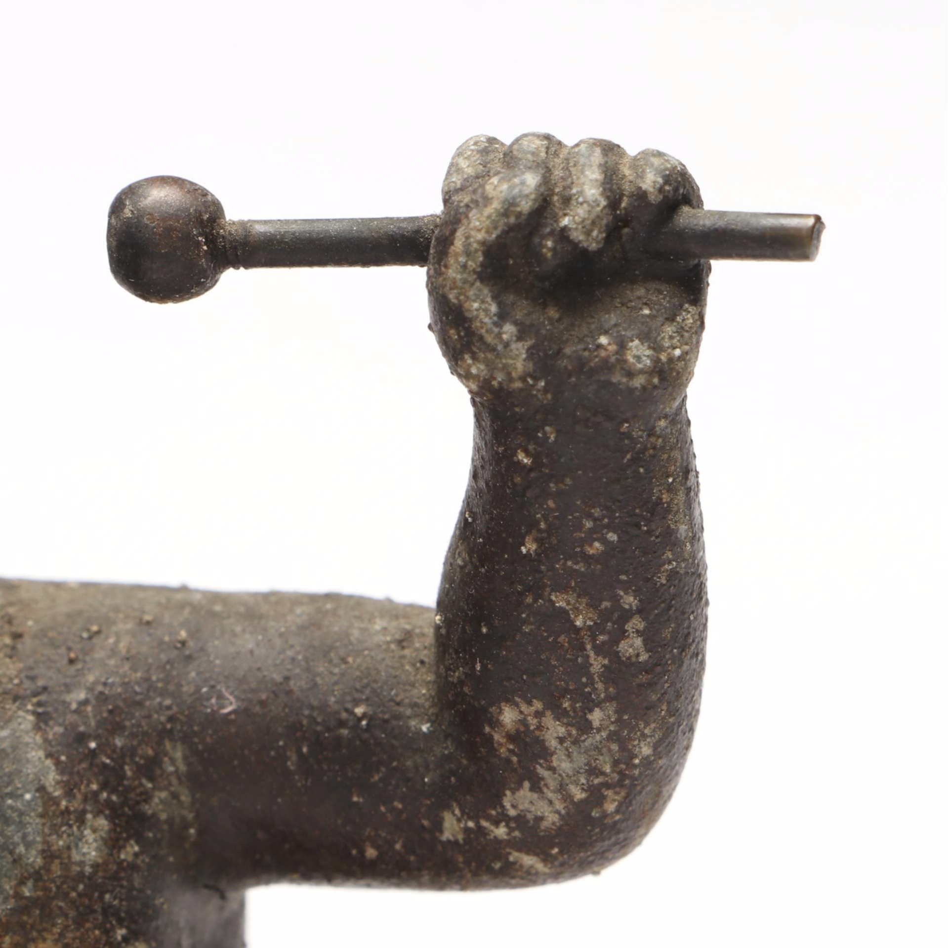 Satyr Drummer Metal Inkwell Stand