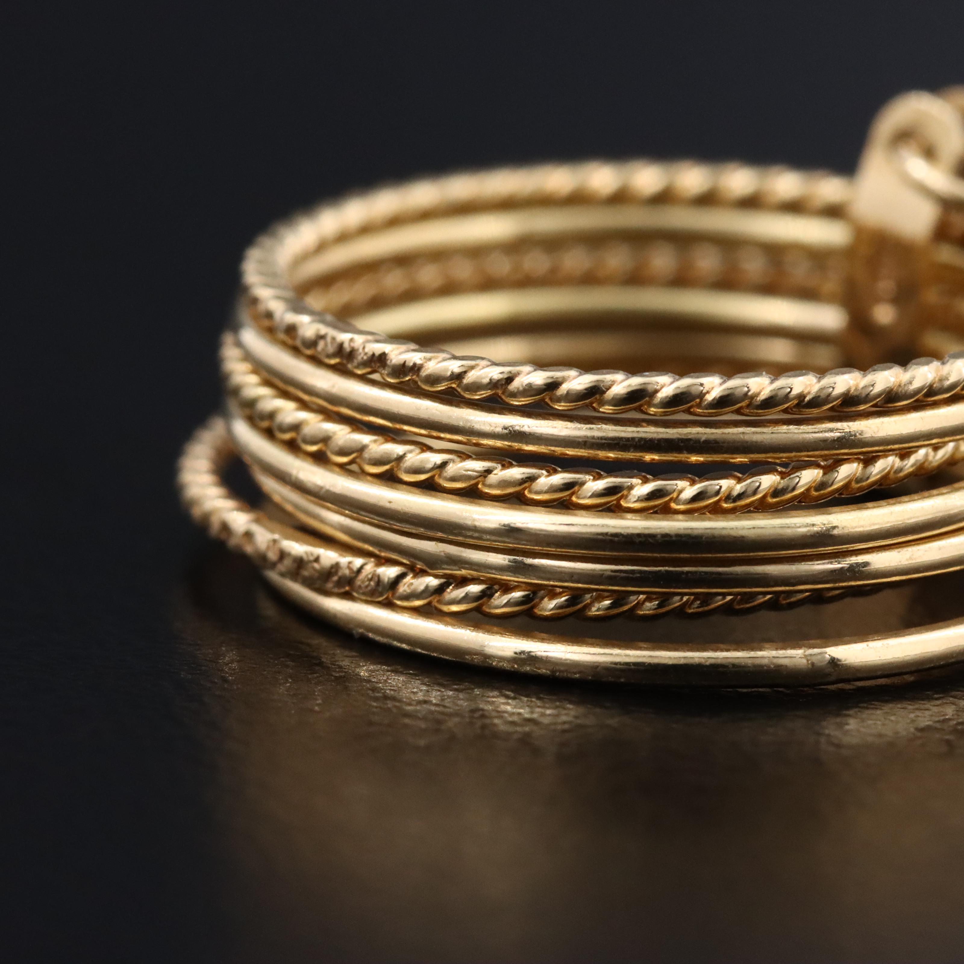 Italian 18K Stacking Bands