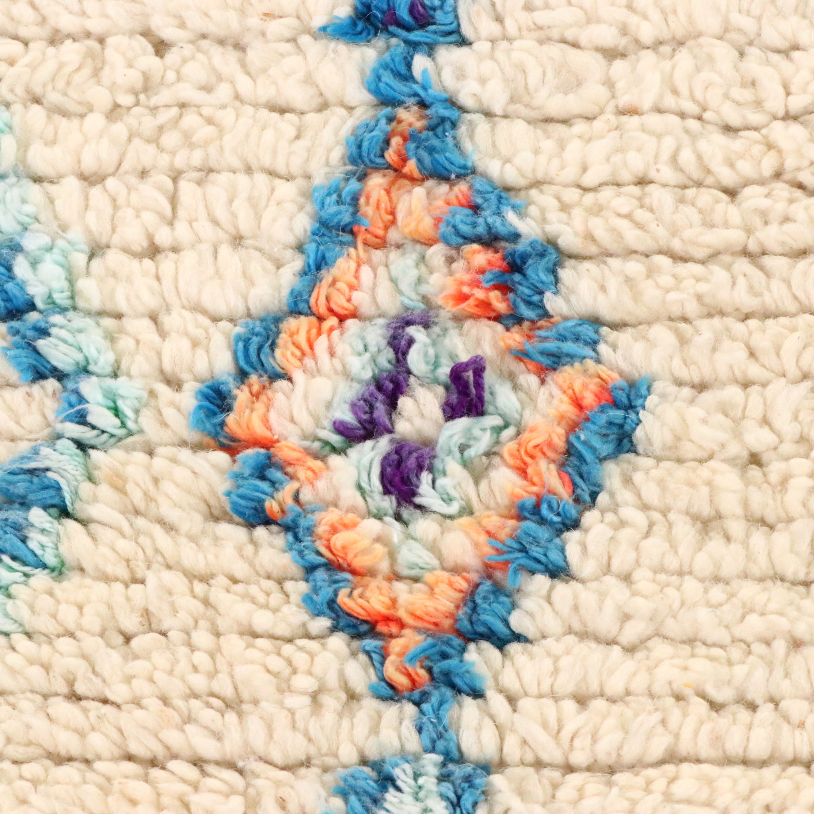 5'2 x 8'5 Hand-Knotted Moroccan Berber Area Rug