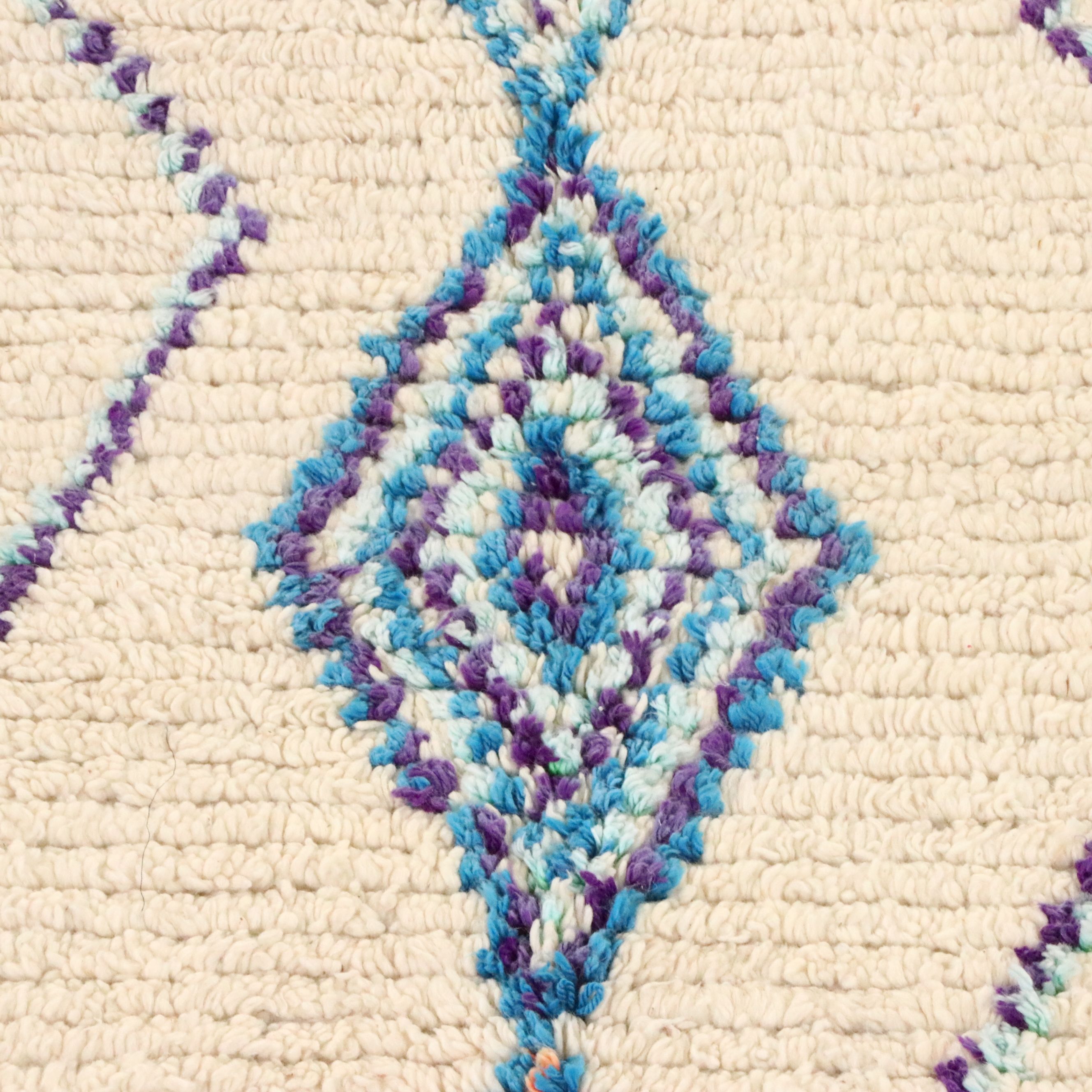 5'2 x 8'5 Hand-Knotted Moroccan Berber Area Rug