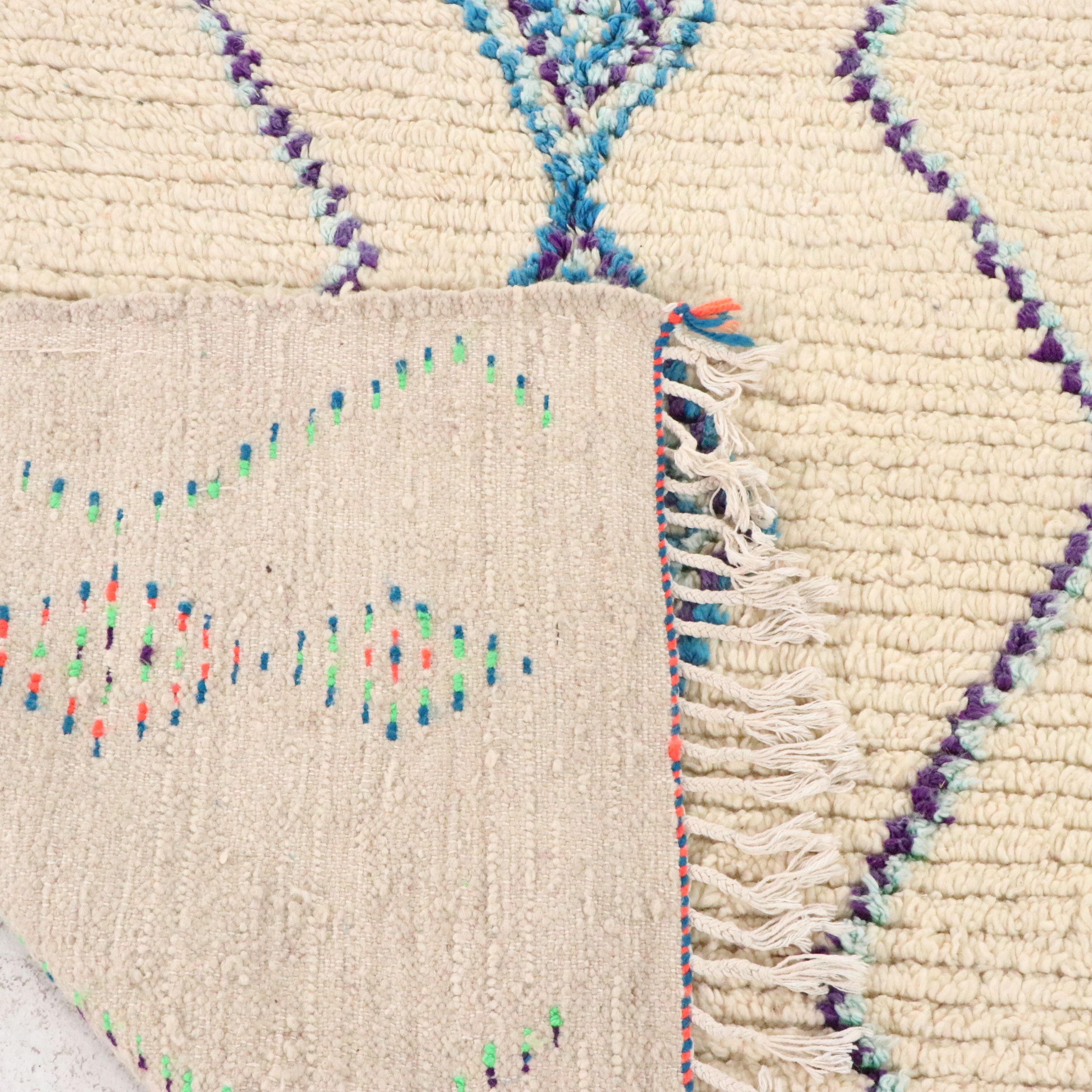 5'2 x 8'5 Hand-Knotted Moroccan Berber Area Rug