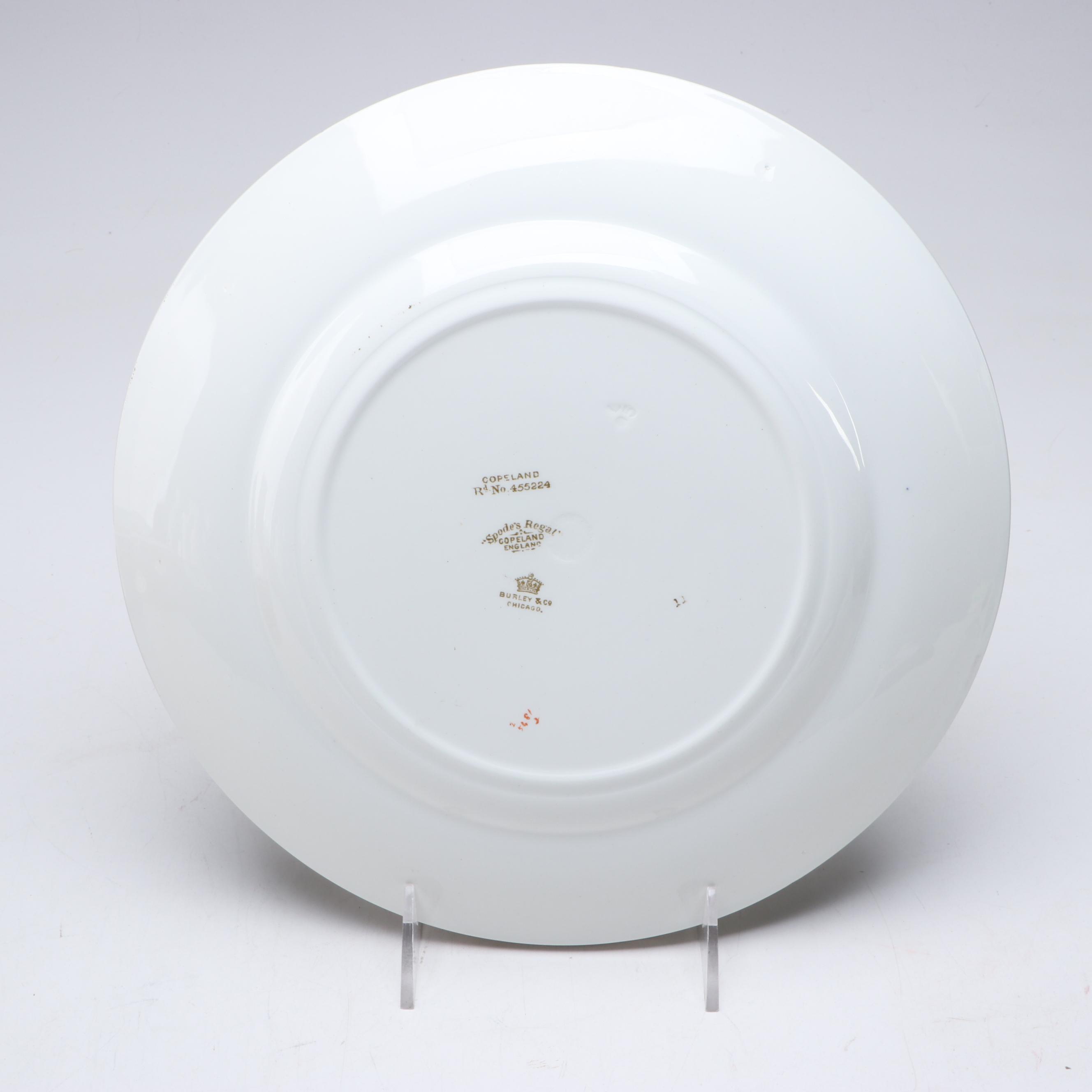 Copeland "Spode's Regal" Porcelain Plates, Early 20th Century