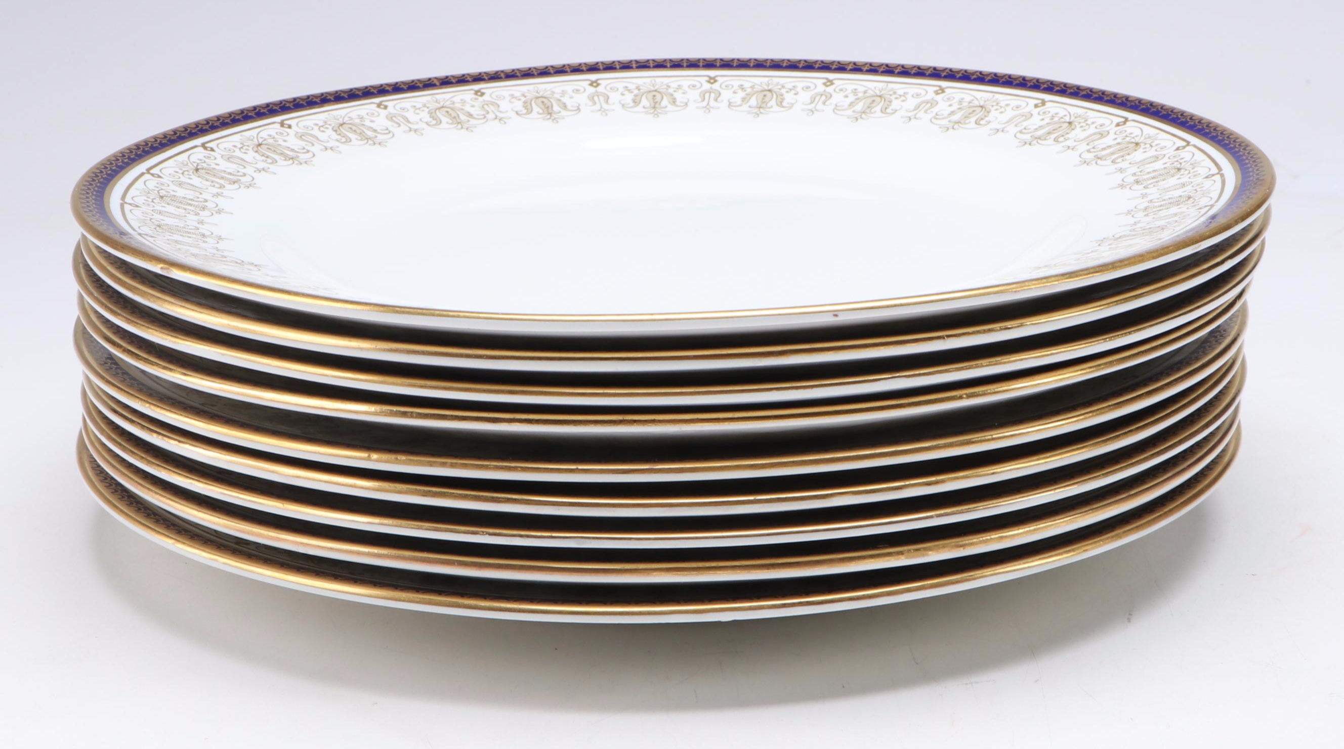 Copeland "Spode's Regal" Porcelain Plates, Early 20th Century