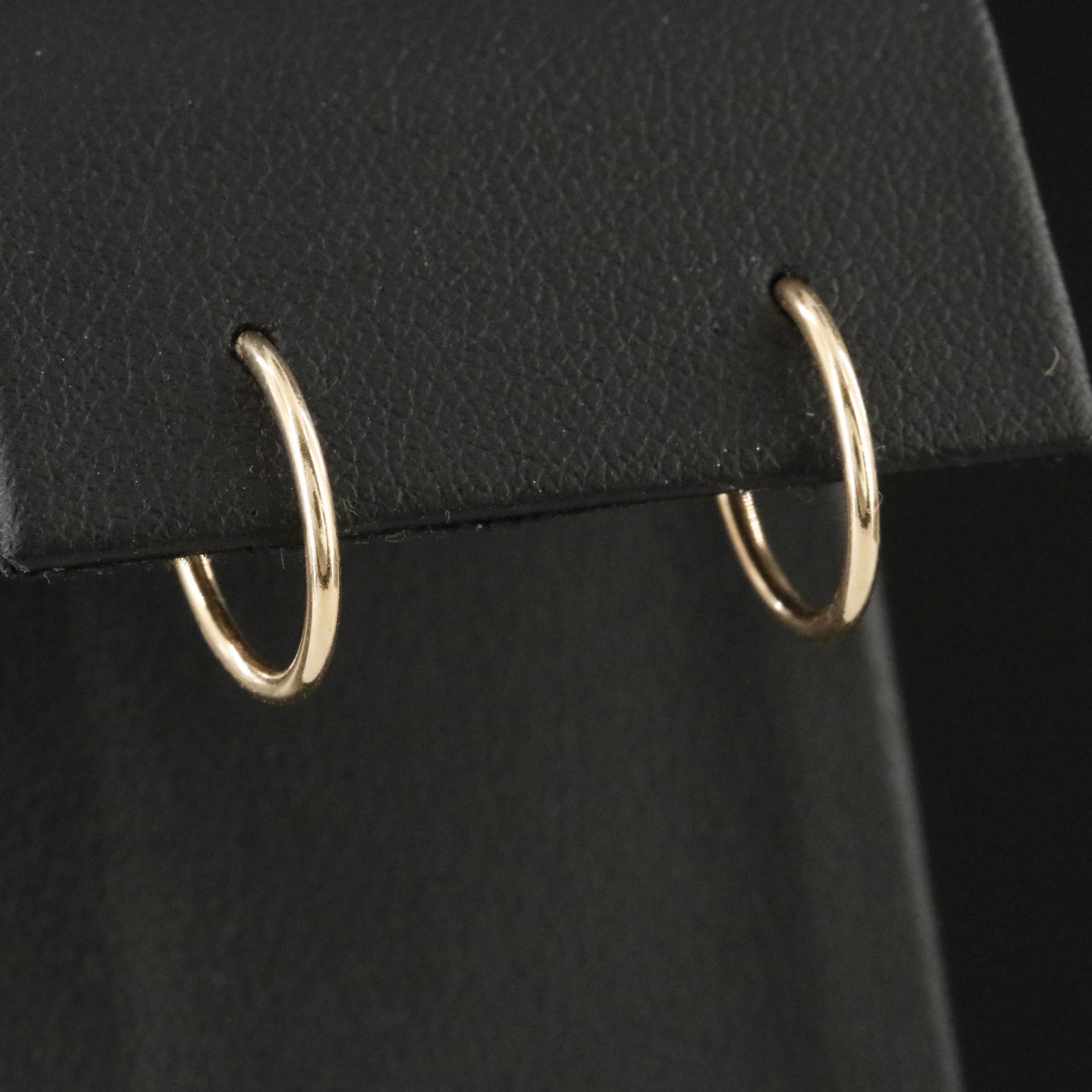 14K Half Hoops