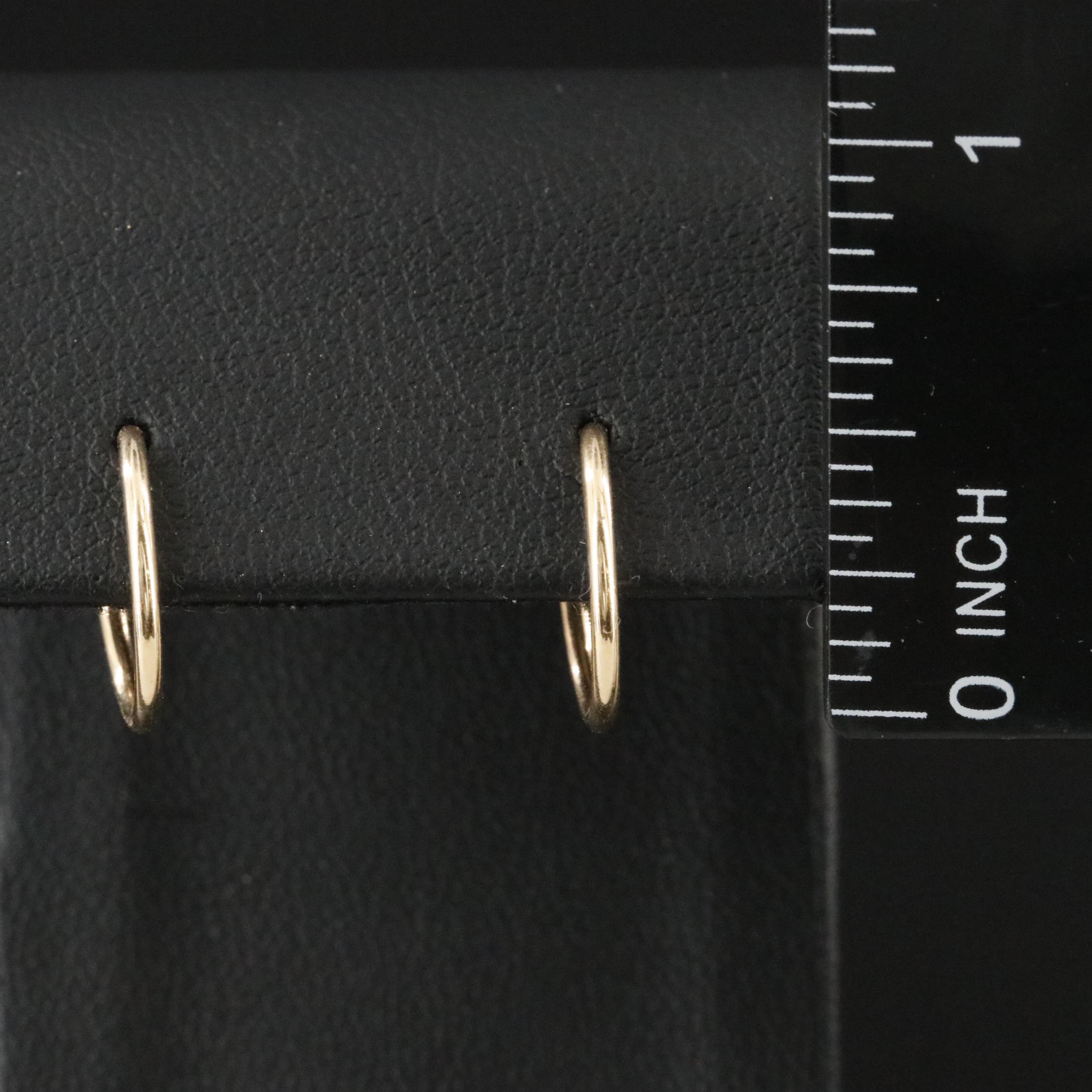 14K Half Hoops