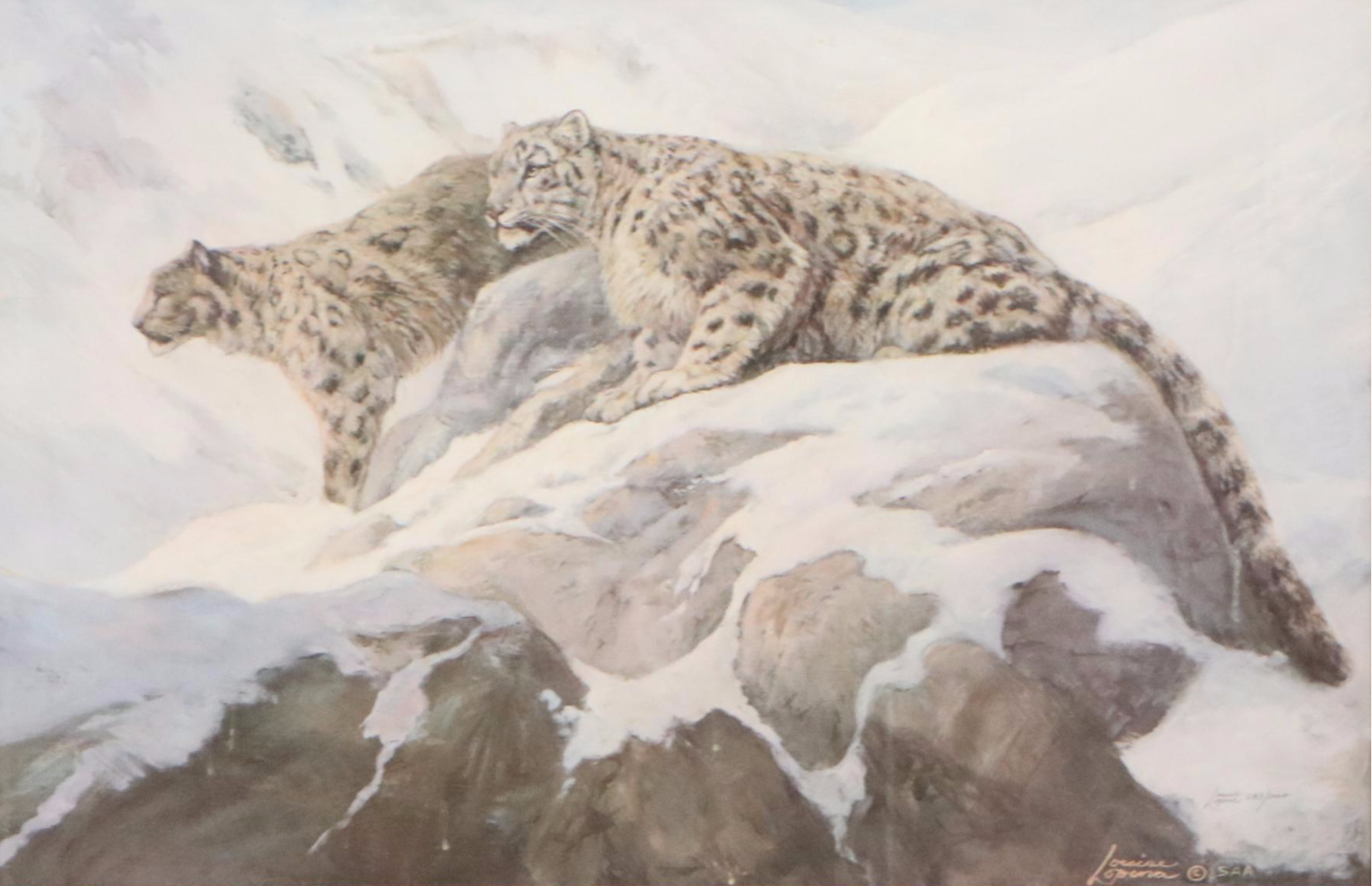 Louise Lopena Offset Lithograph "View from the Top"