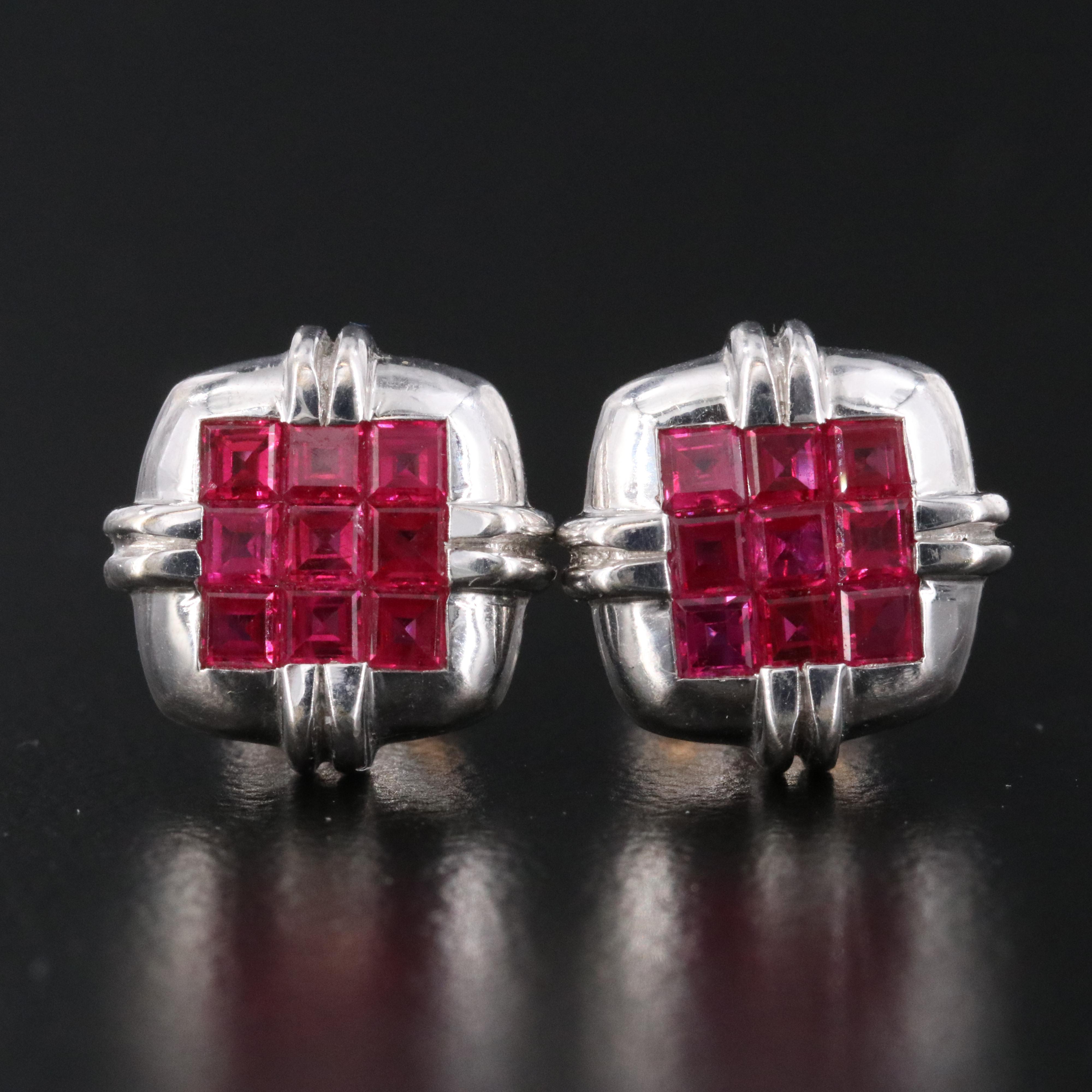 Le Vian 18K Ruby Button Earrings