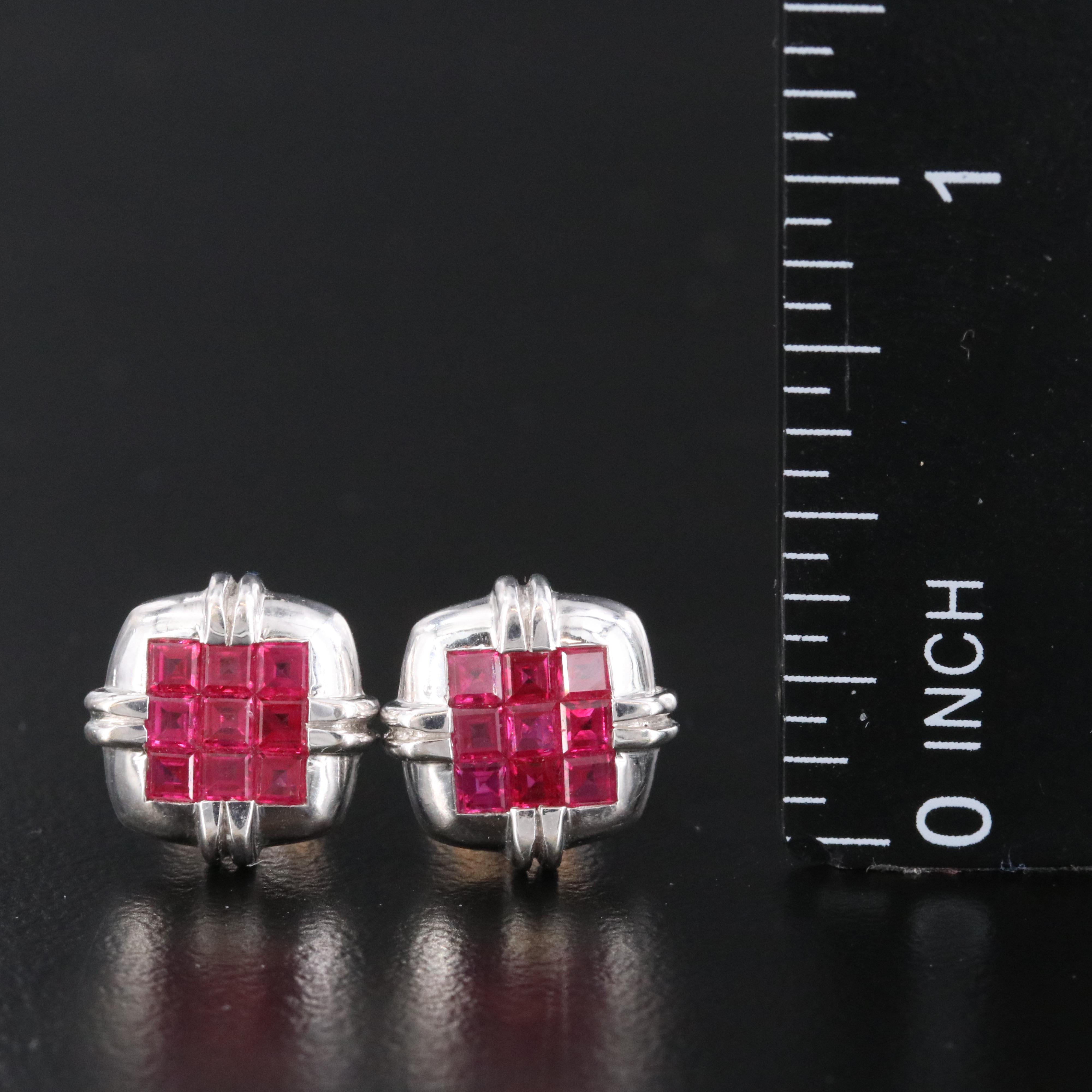 Le Vian 18K Ruby Button Earrings