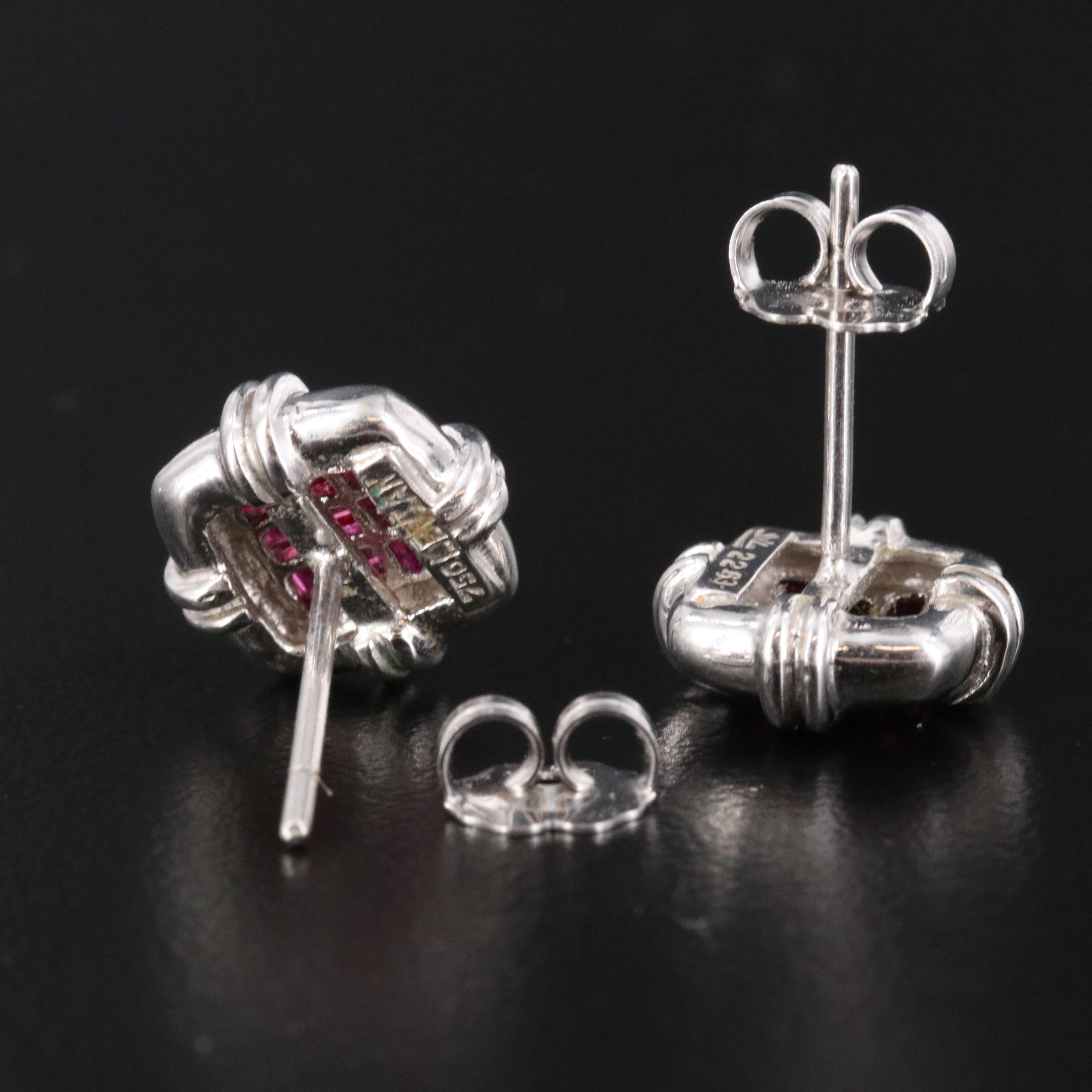 Le Vian 18K Ruby Button Earrings