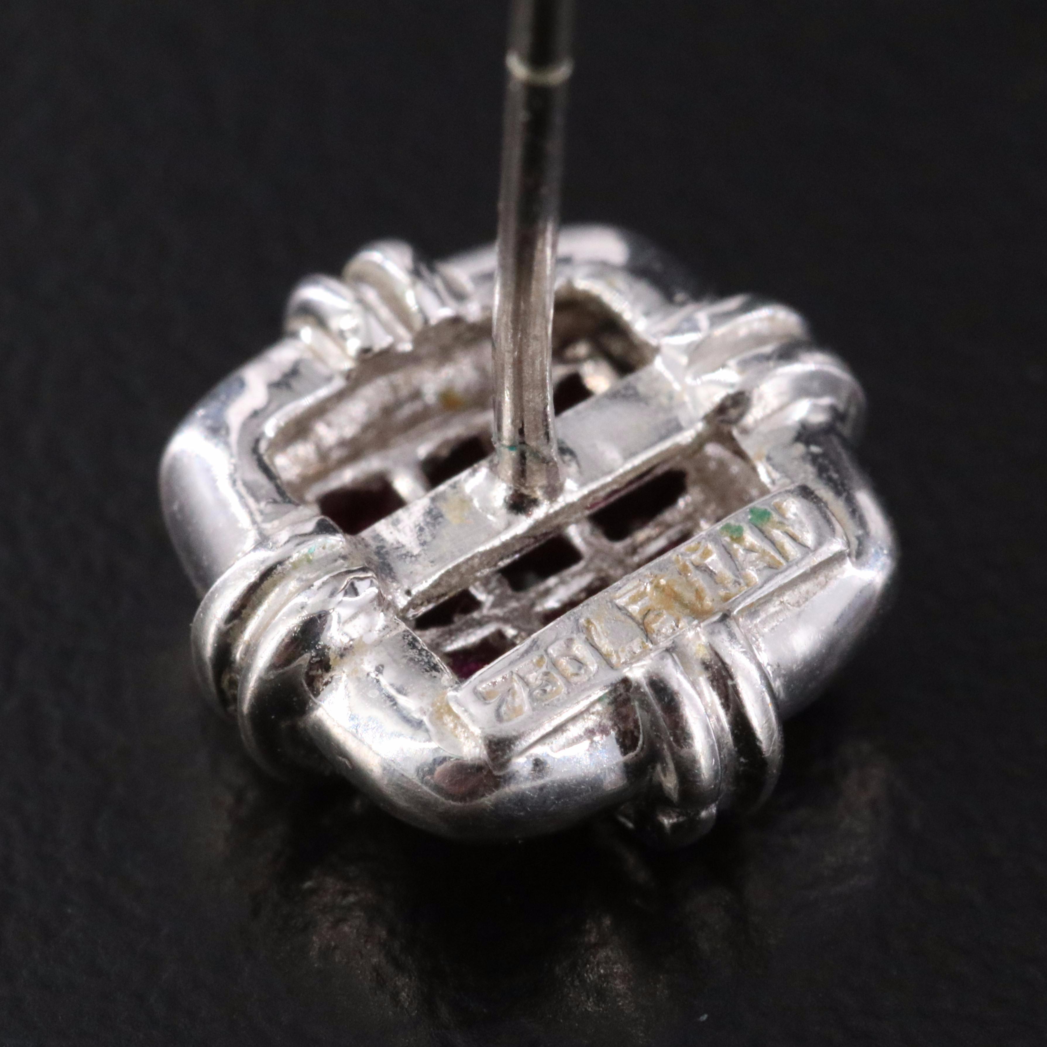 Le Vian 18K Ruby Button Earrings