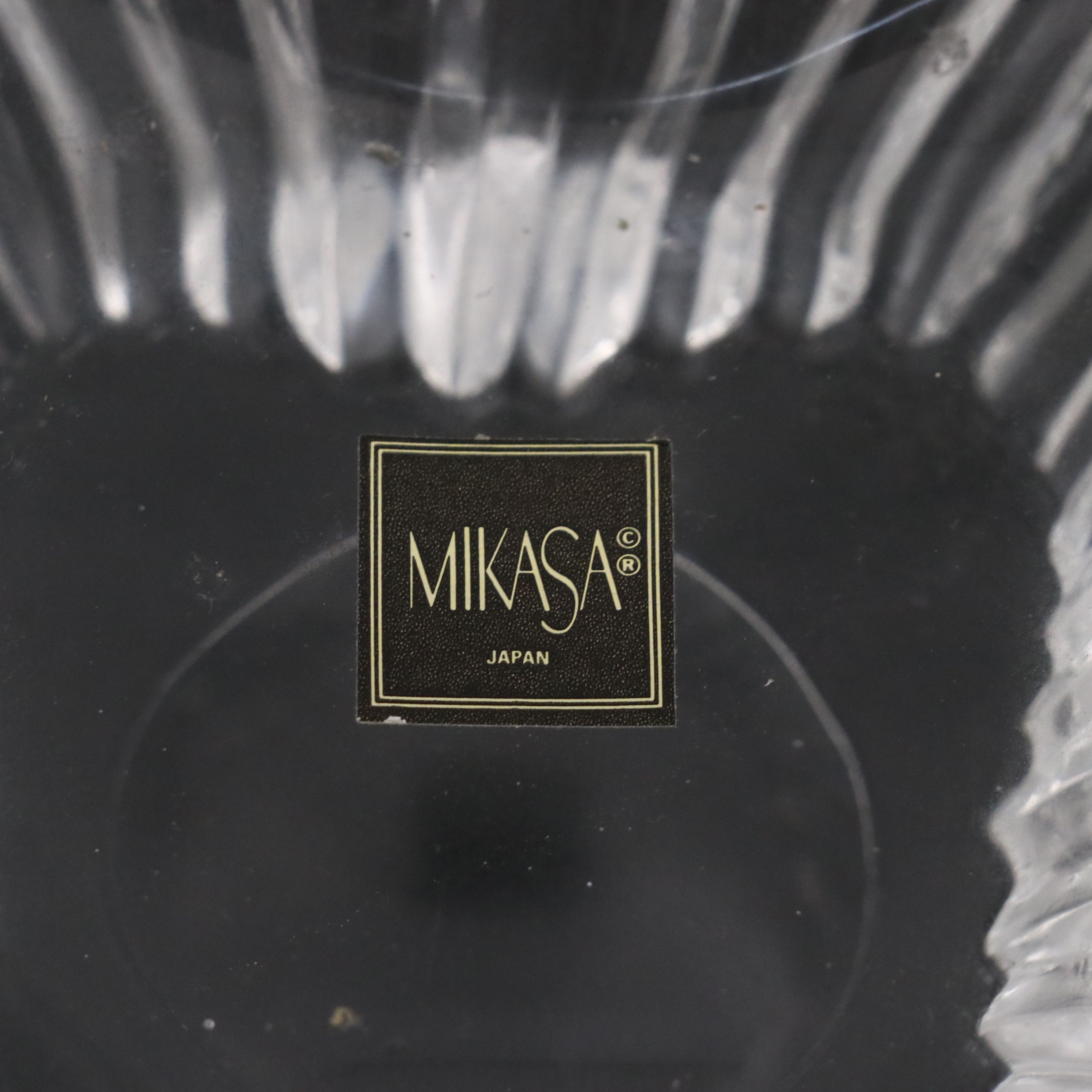 Rosenthal "Blossom" Crystal Vase and Mikasa Crystal "Lydia" Tulip Bowl