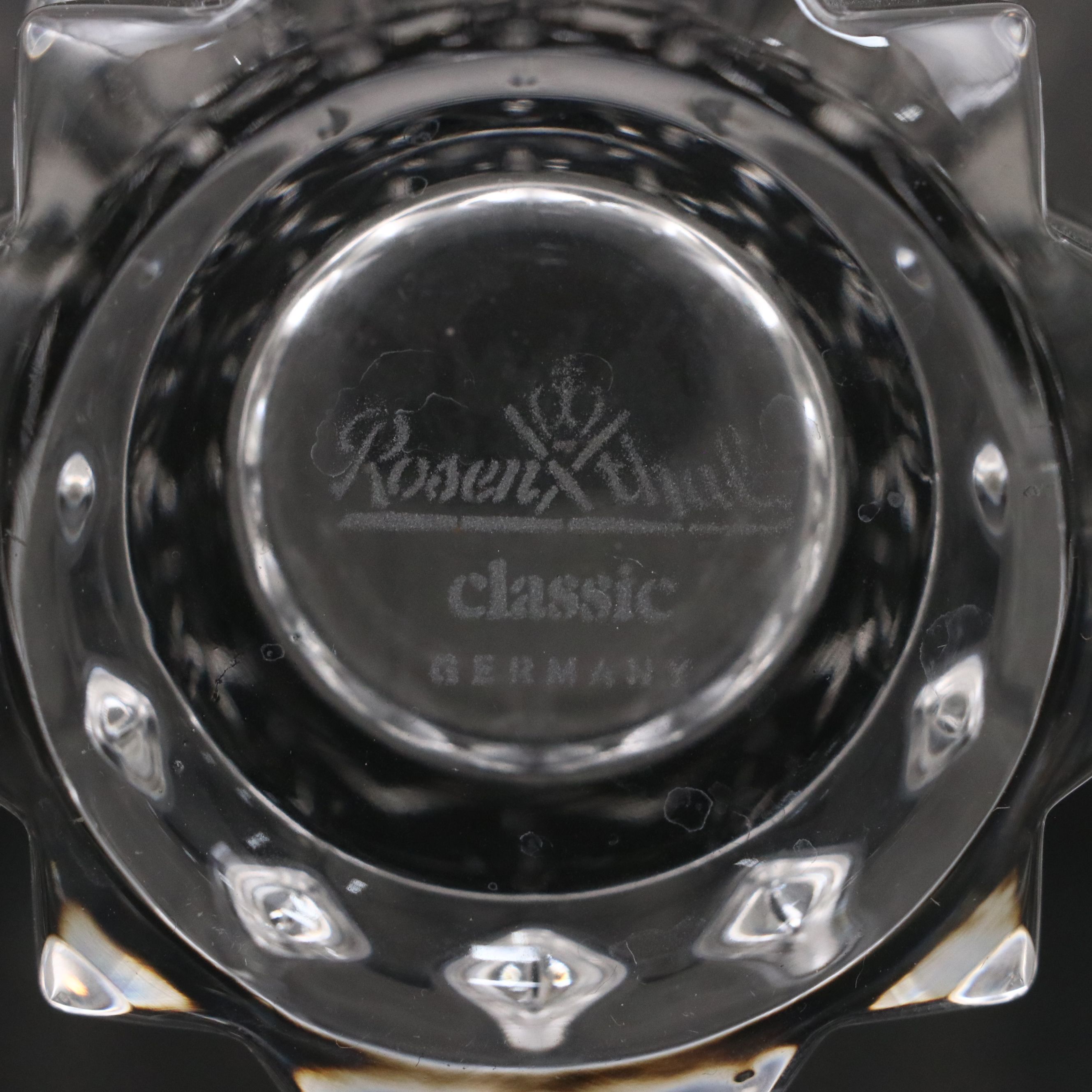 Rosenthal "Blossom" Crystal Vase and Mikasa Crystal "Lydia" Tulip Bowl