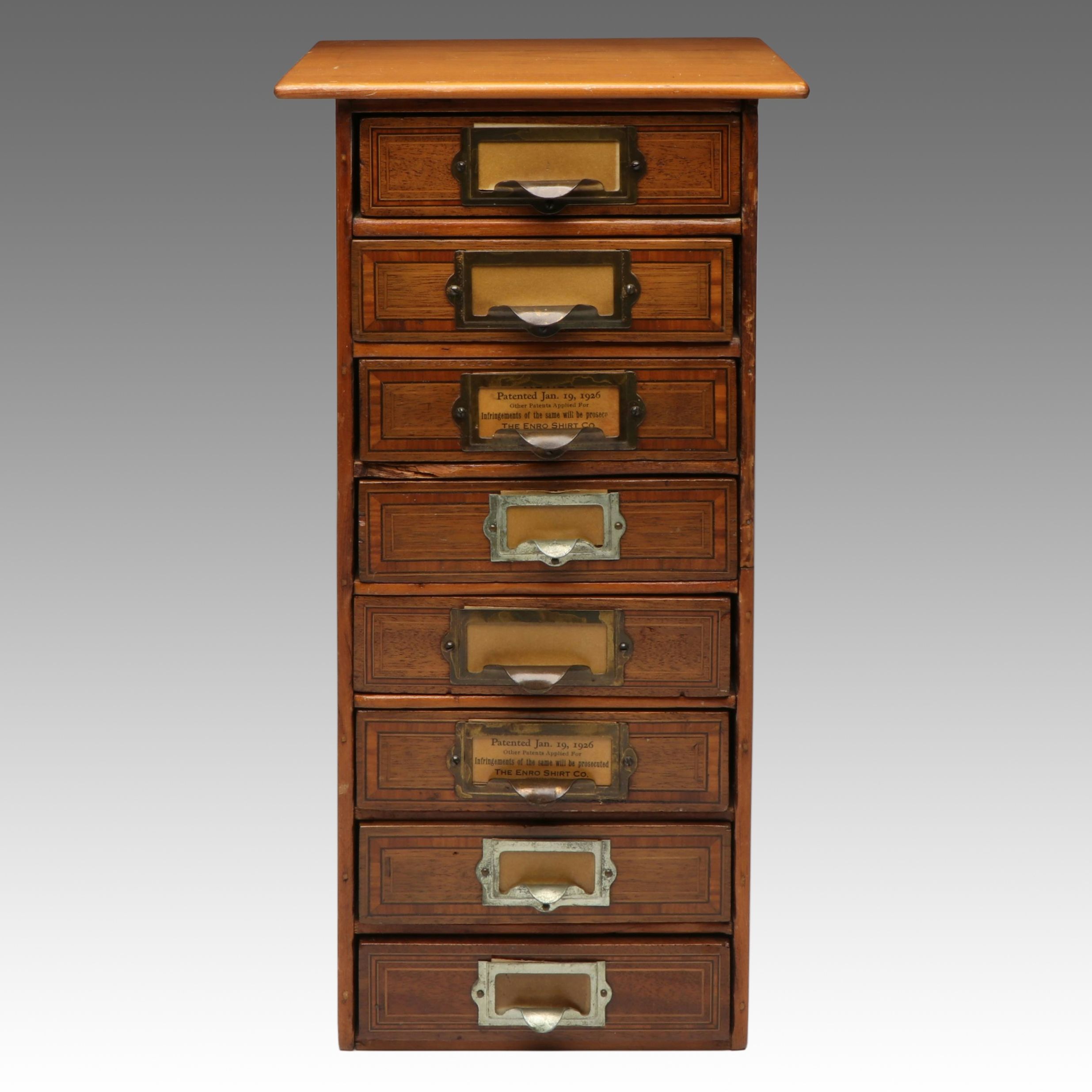Antique Enro Shirt Co. Arts & Crafts Filing Cabinet