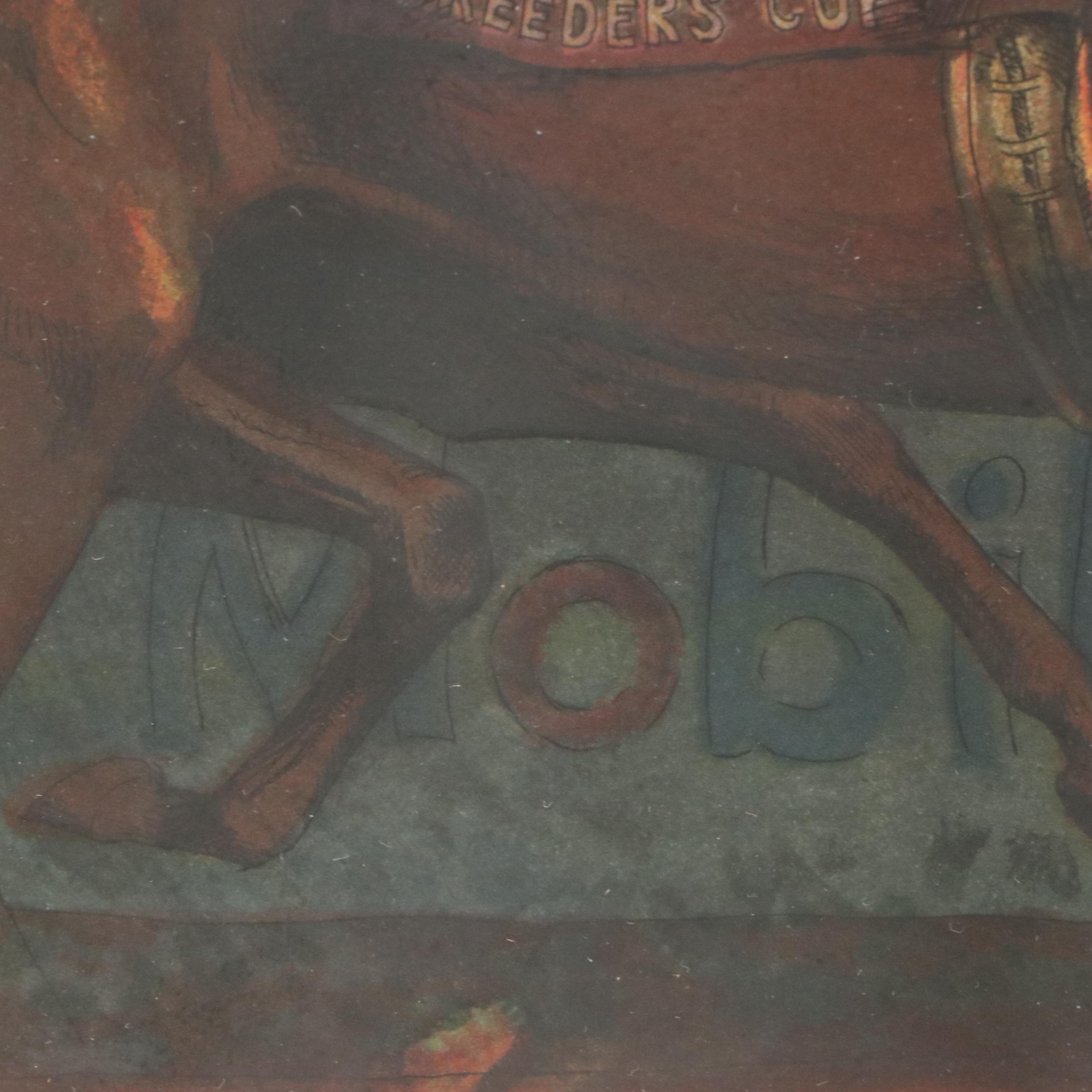 Jenness Cortez Color Etching "1989 Horse of the Year Sunday Silence...", 1990