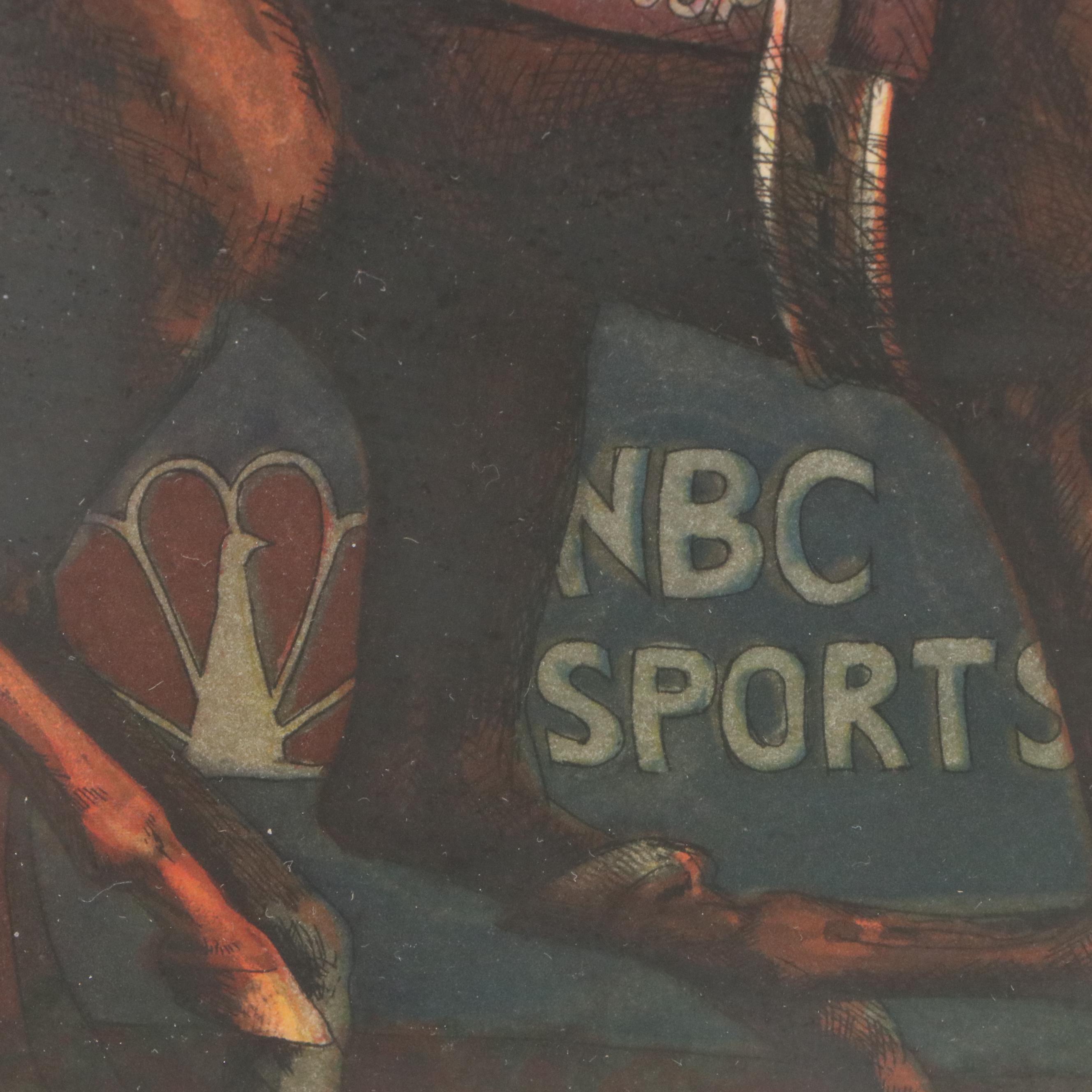 Jenness Cortez Color Etching "1989 Horse of the Year Sunday Silence...", 1990