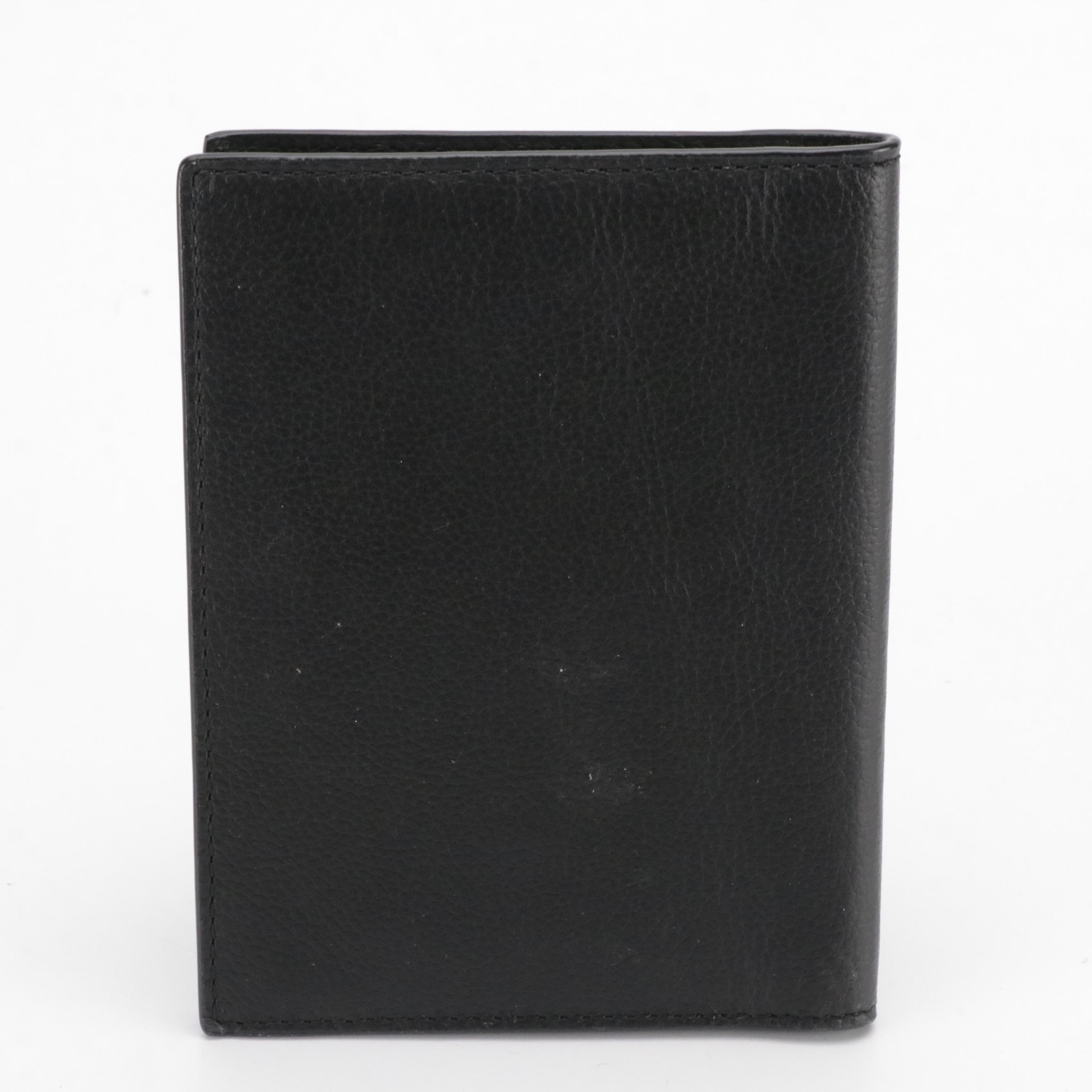 Coach Pebble Grain Leather Passport Wallet and Wristlet with Taxi Wallet