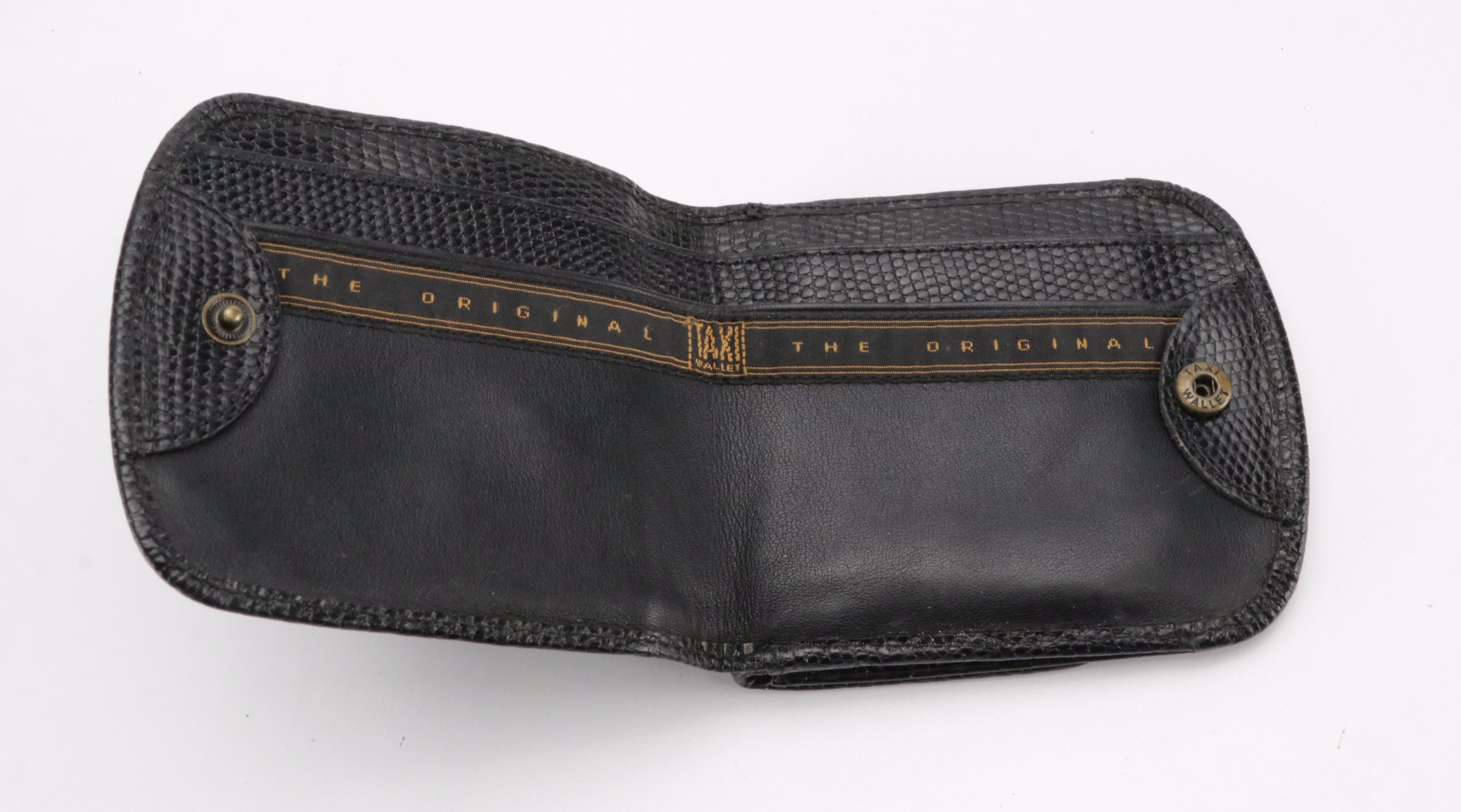 Coach Pebble Grain Leather Passport Wallet and Wristlet with Taxi Wallet