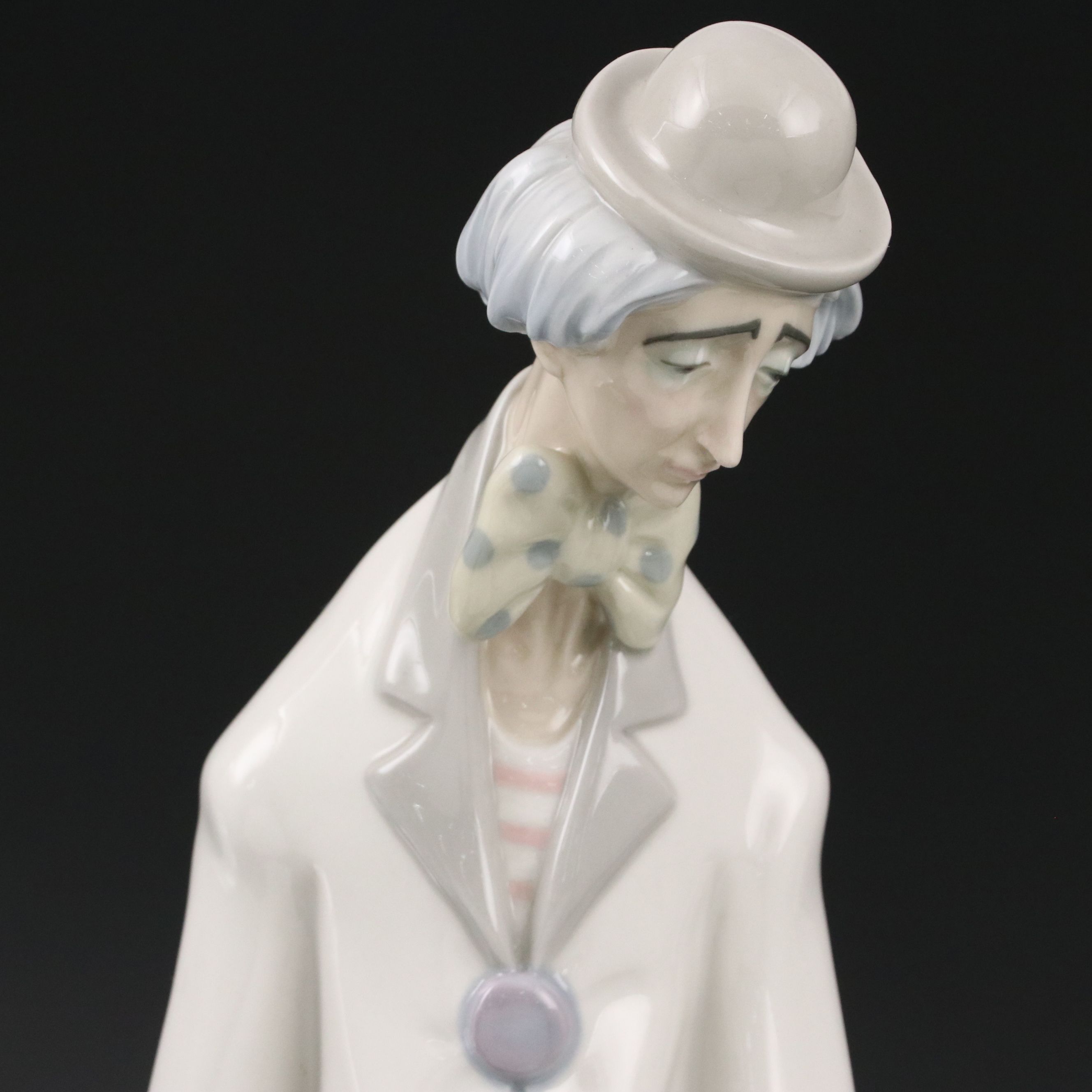 Lladró "Clown With Concertina" Porcelain Figure