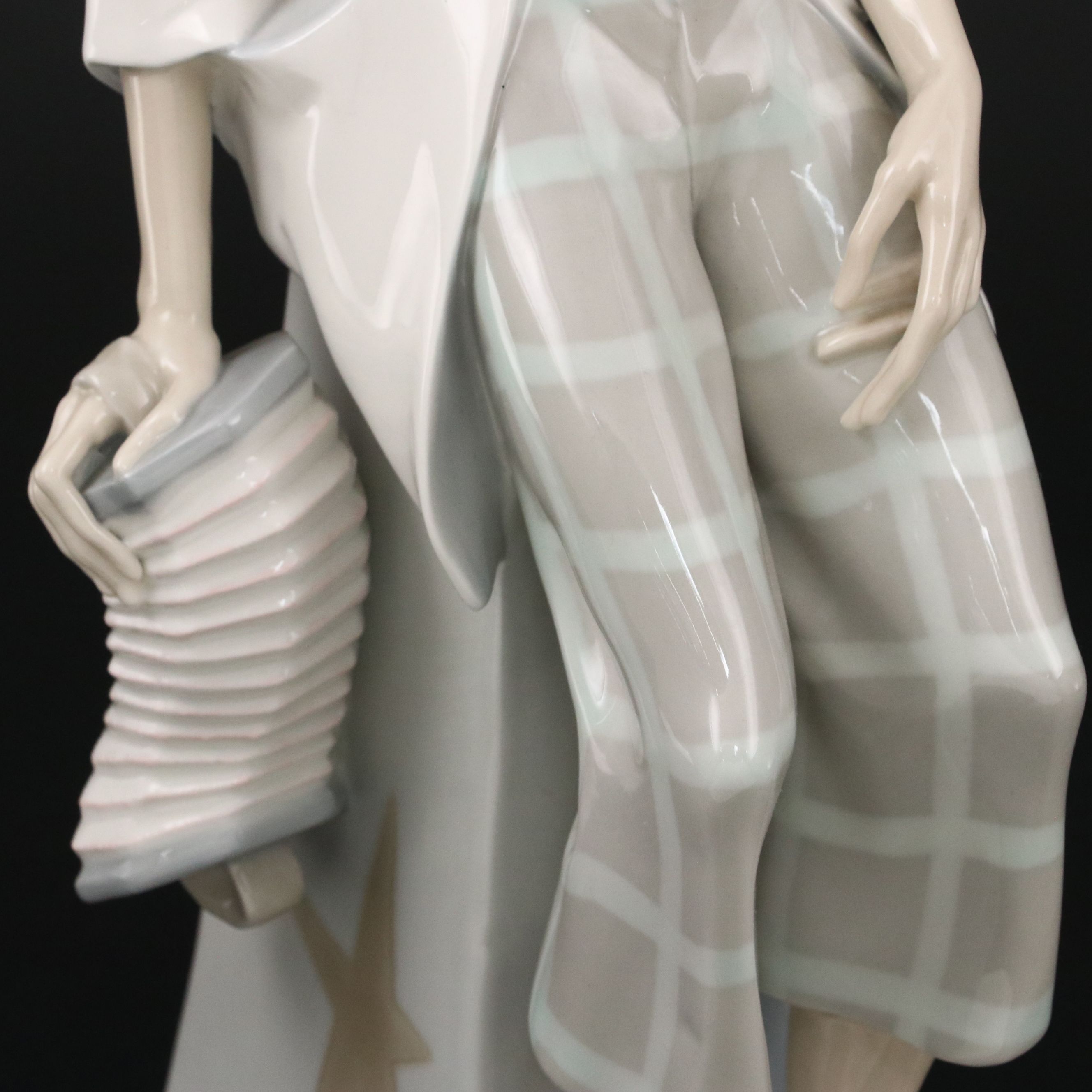 Lladró "Clown With Concertina" Porcelain Figure