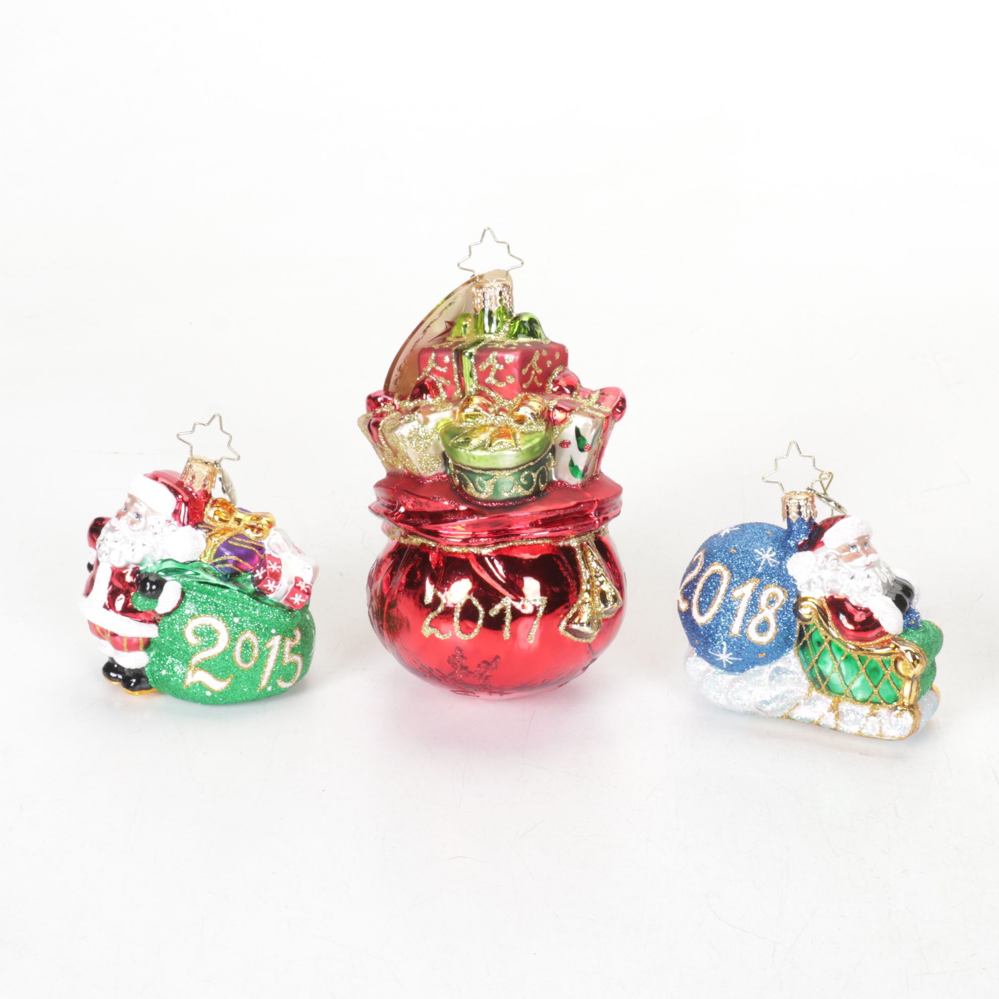 Christopher Radko Annual Glass Christmas Ornaments, 2015 - 2023