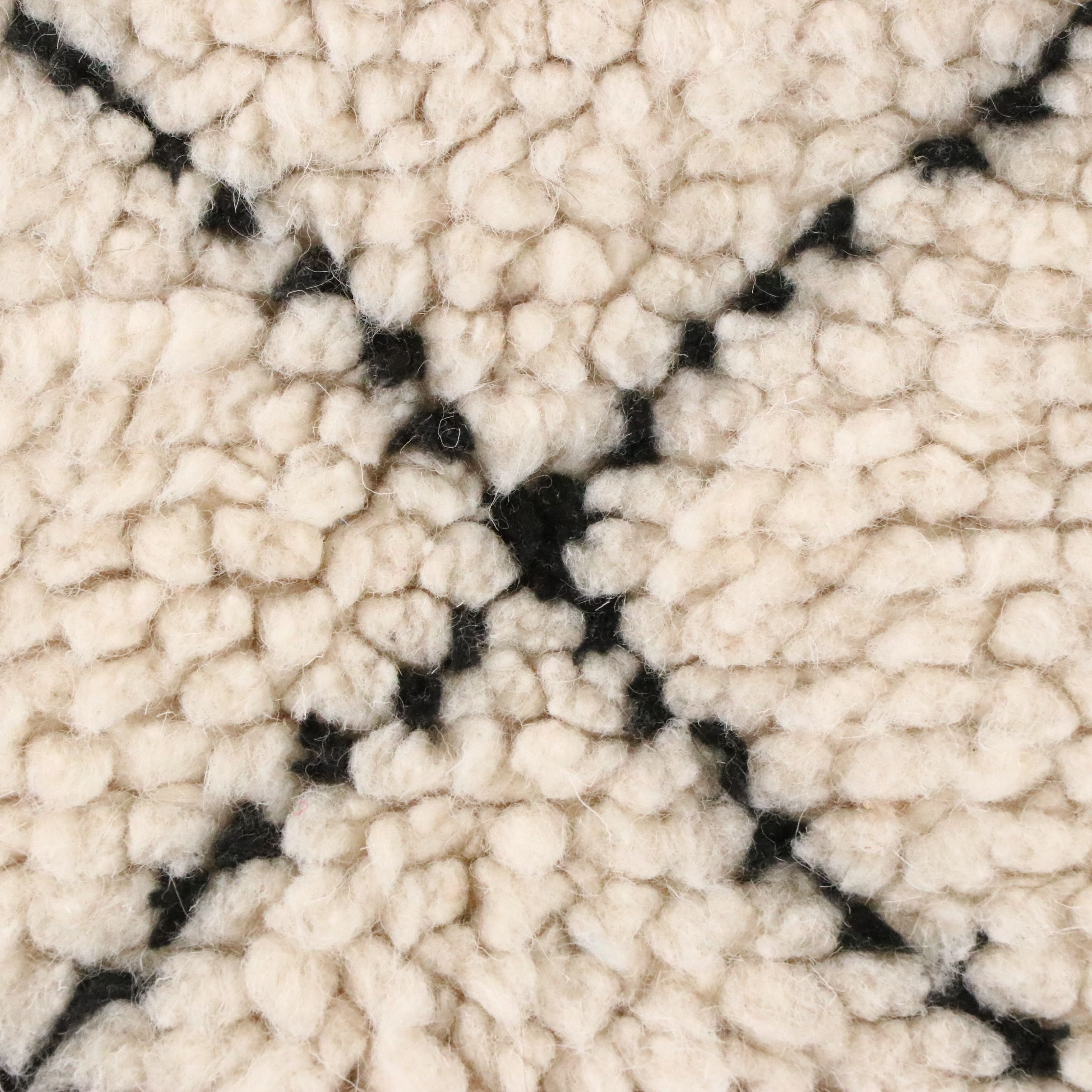 4'2 x 8'8 Hand-Knotted Moroccan Berber Area Rug