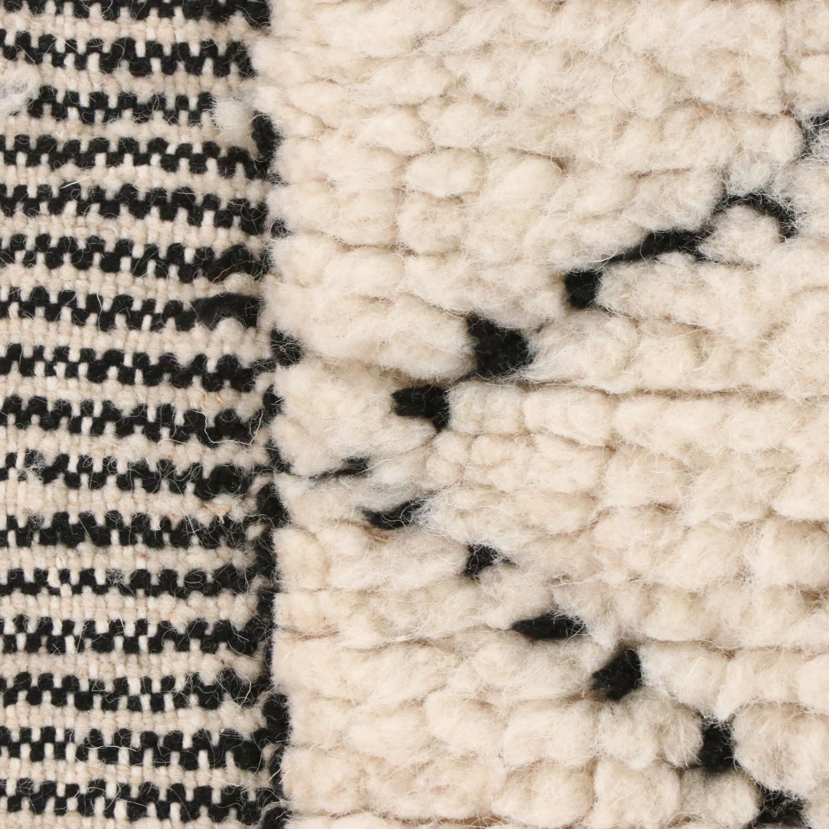 4'2 x 8'8 Hand-Knotted Moroccan Berber Area Rug