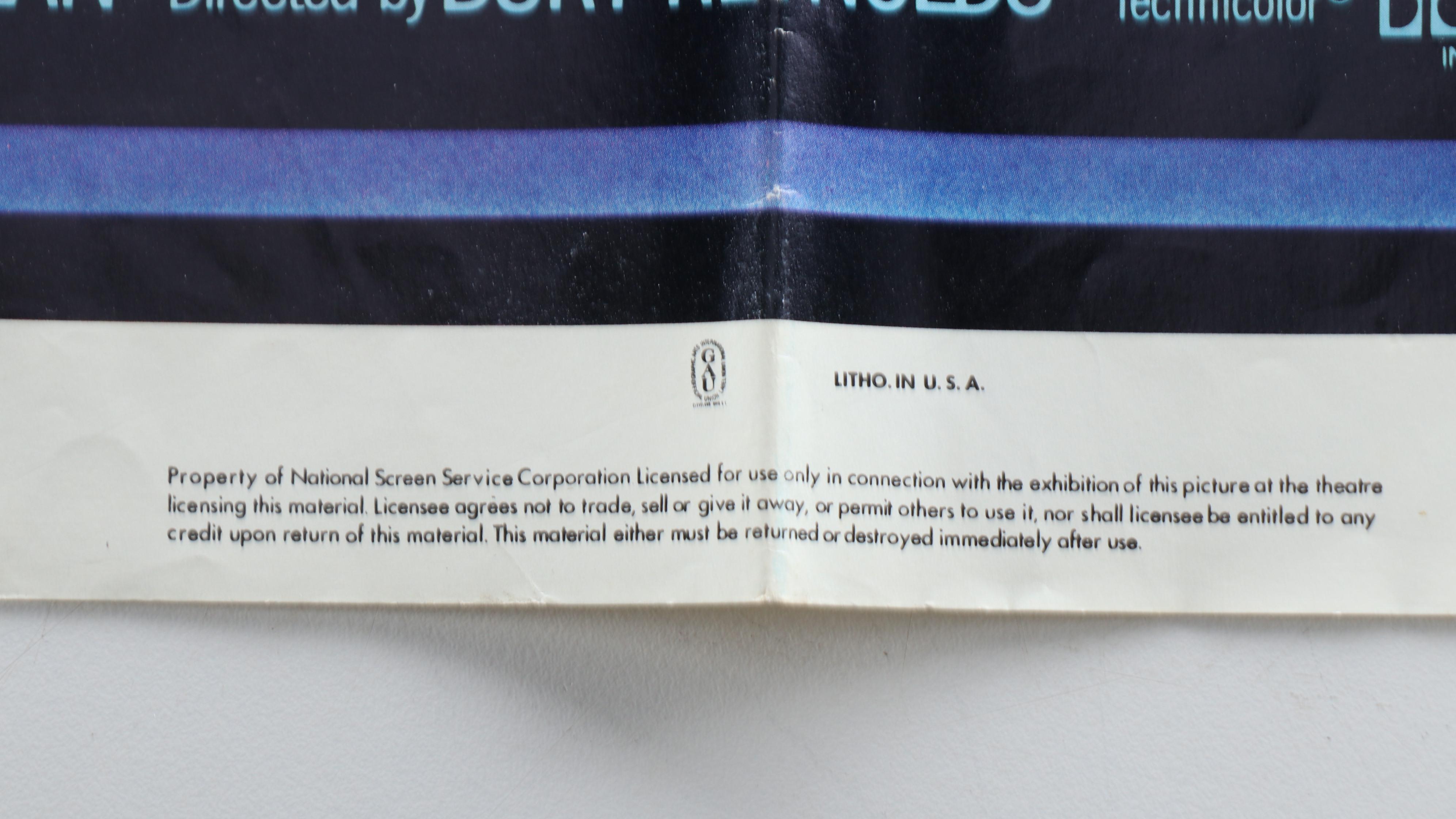 Burt Reynolds "The End," "Sharky's Machine" and More Movie Posters, 1970s–1980s