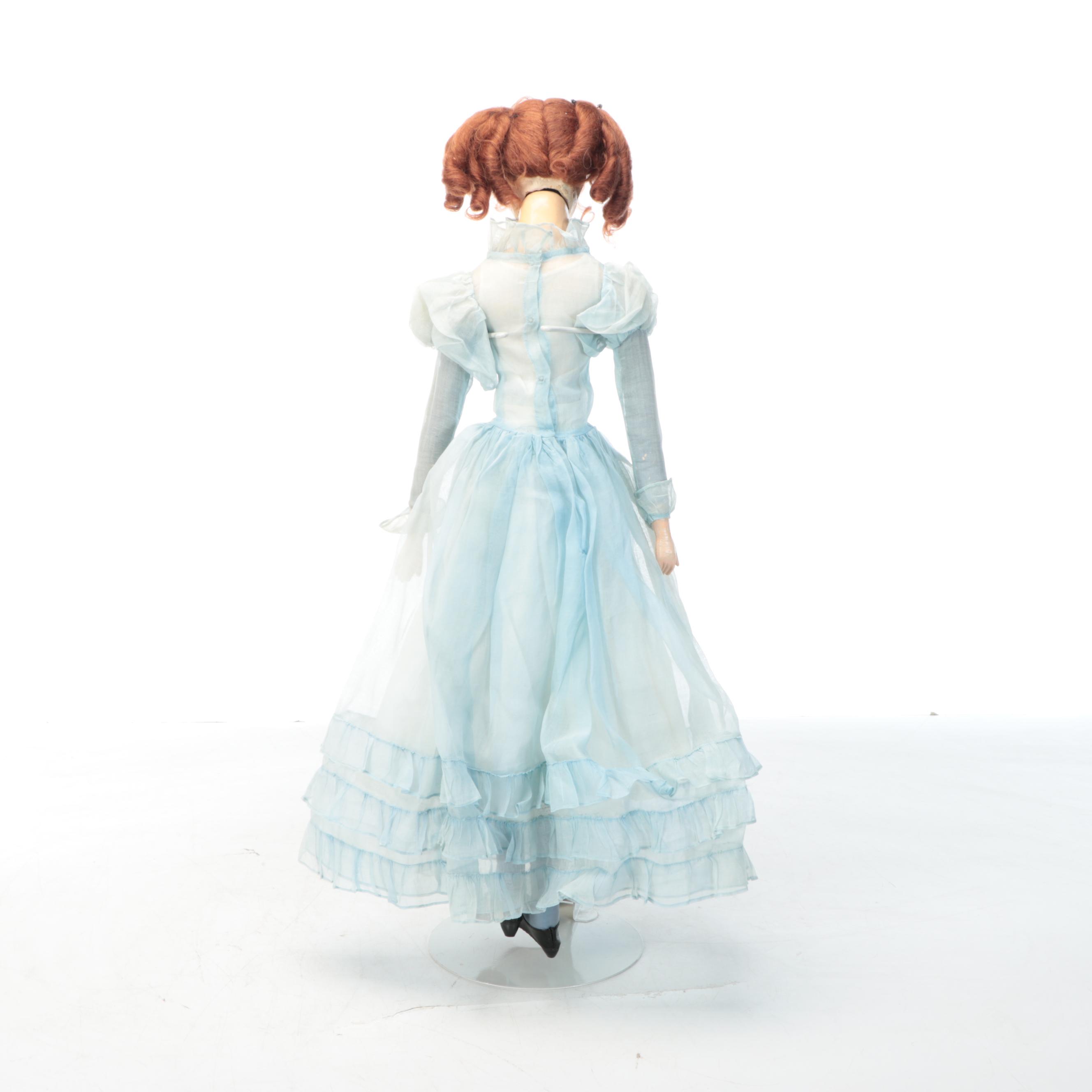 Art Deco Style Composite Boudoir Doll, Early 20th Century